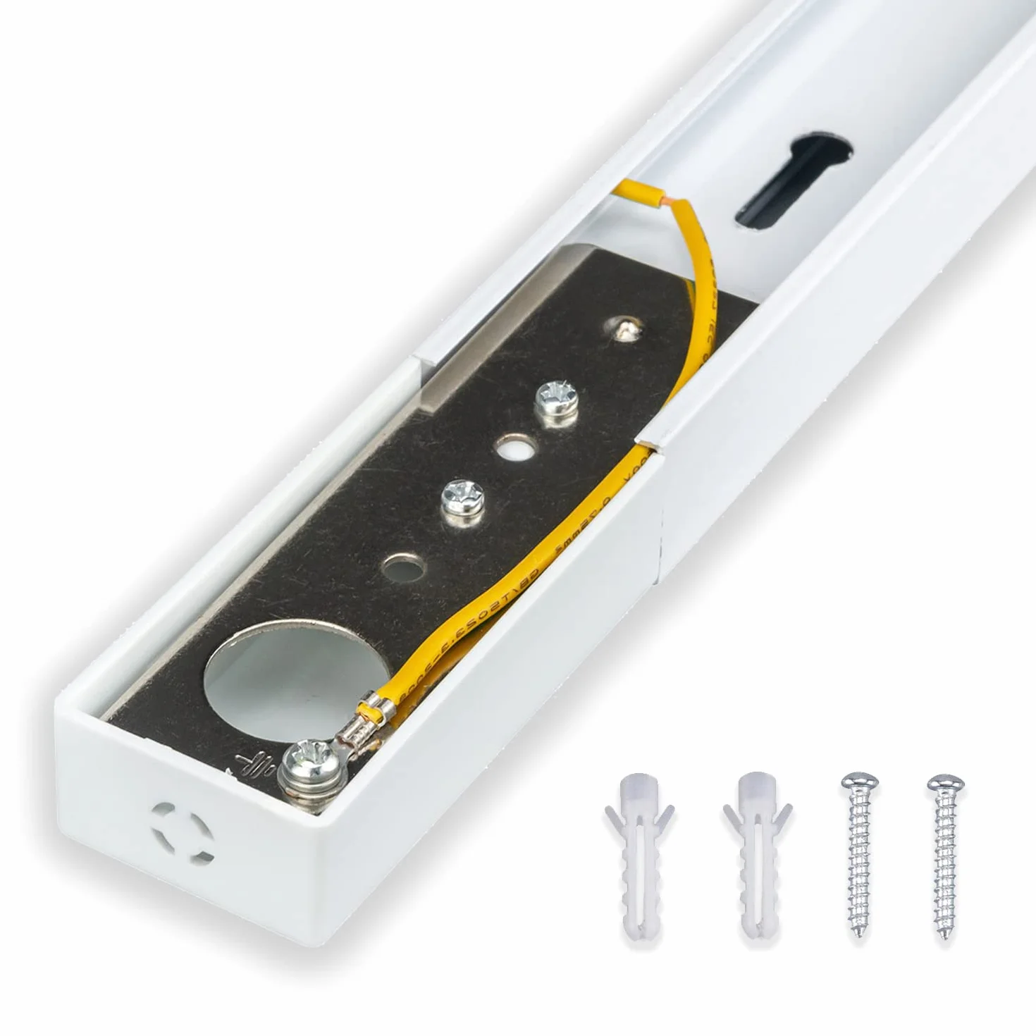 POPP Carril monofásico 2 metro Accesorio LED aluminio blanco