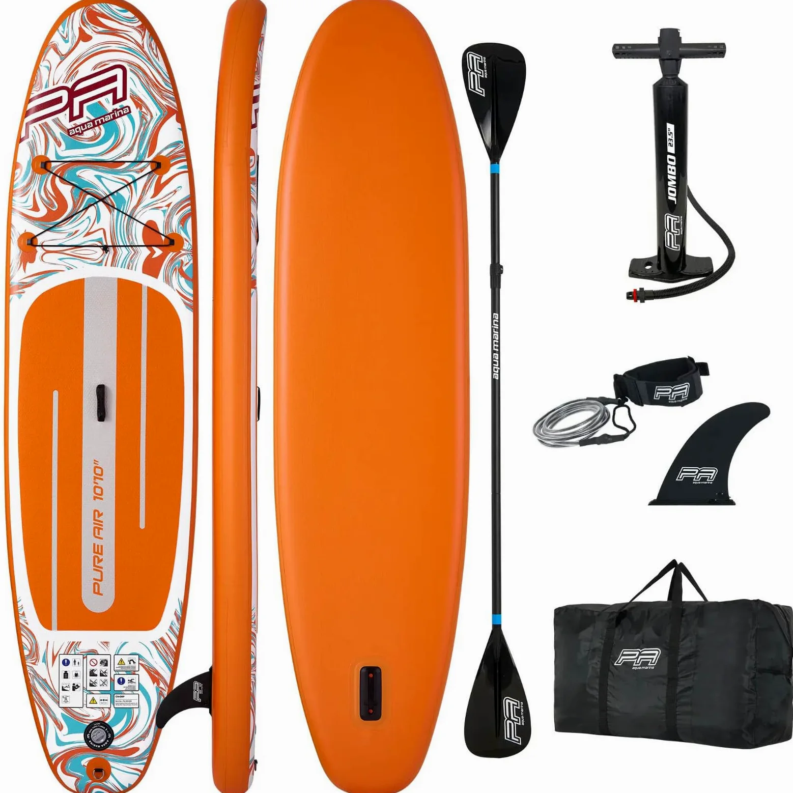 Aqua Marina Pure Air Coast 10'10 - Tabla de surf hinchable (330 x 82 x 15 cm)