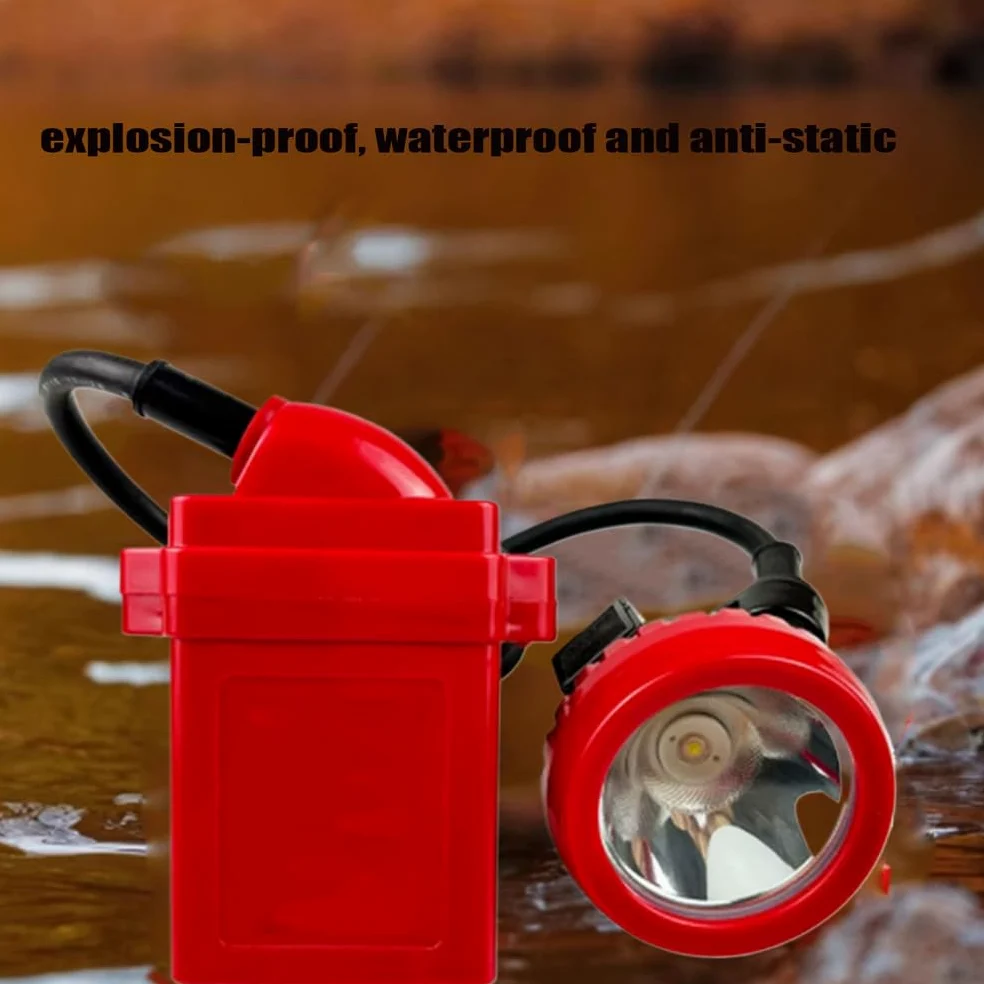 Linterna frontal para minería, impermeable y a prueba de explosiones, recargable, brillo ajustable alto/bajo, luz de seguridad de trabajo, duradera para mineros