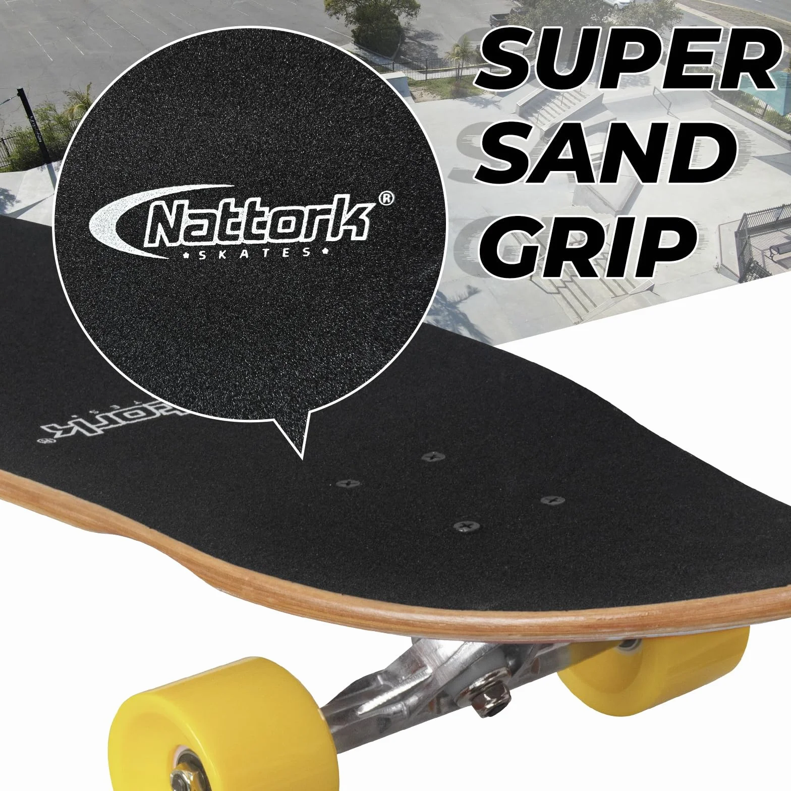 Nattork Cruiser Longboard Skateboard Bamboo Canadian Hard Maple Commuting Carving Downhill
