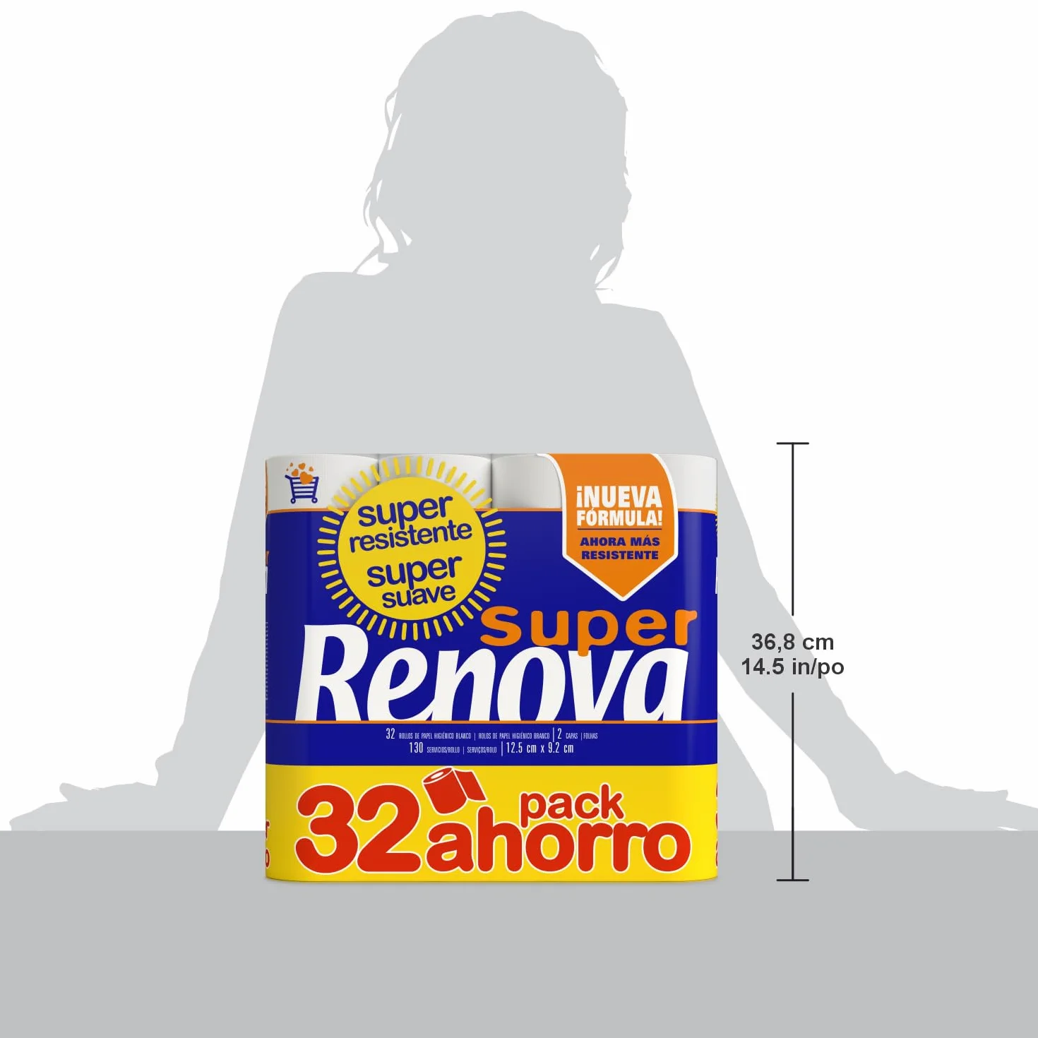 Renova Papel higiénico Super Blanco 32 rollos