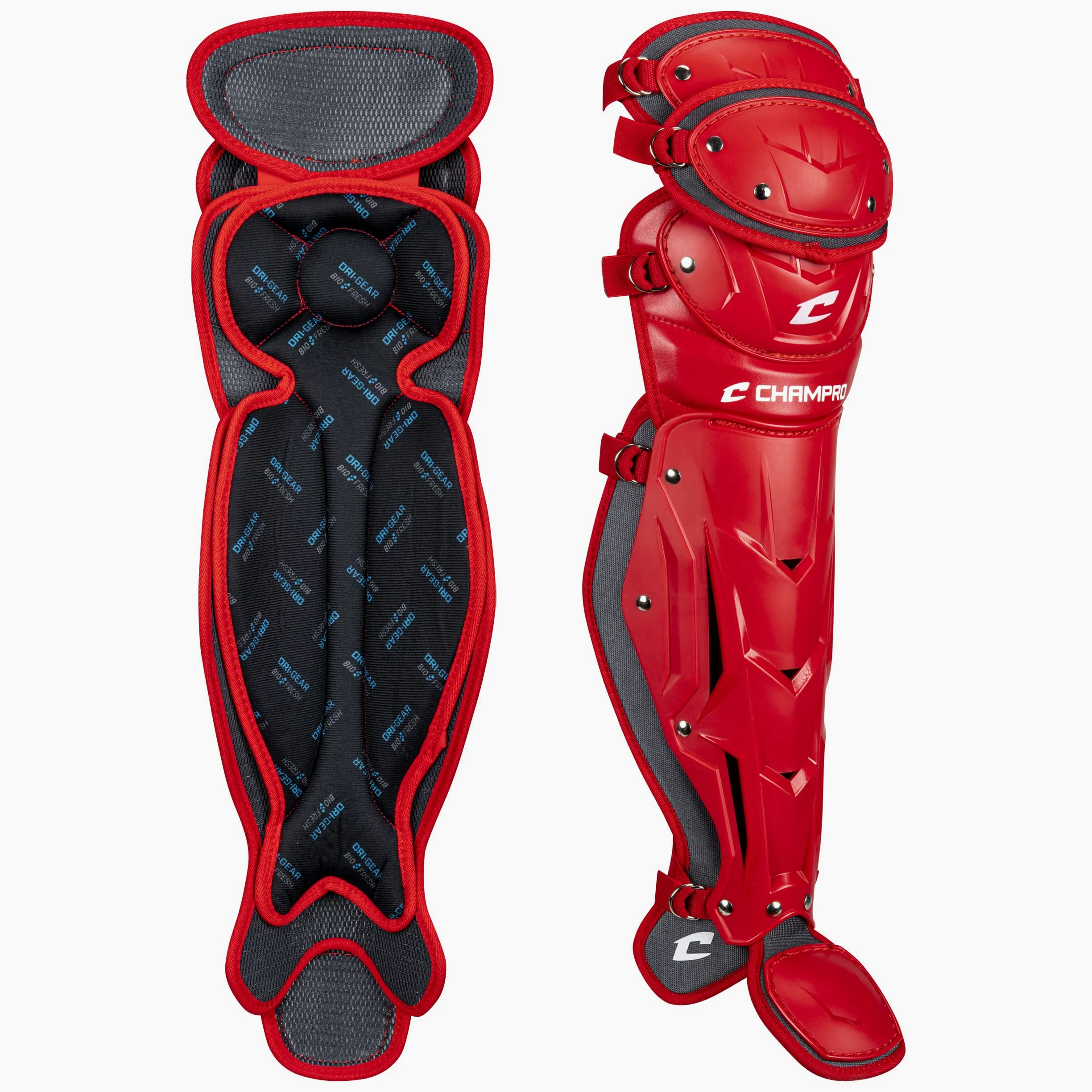 CHAMPRO Optimus Pro - Protectores de rodilla triples para béisbol/softbol