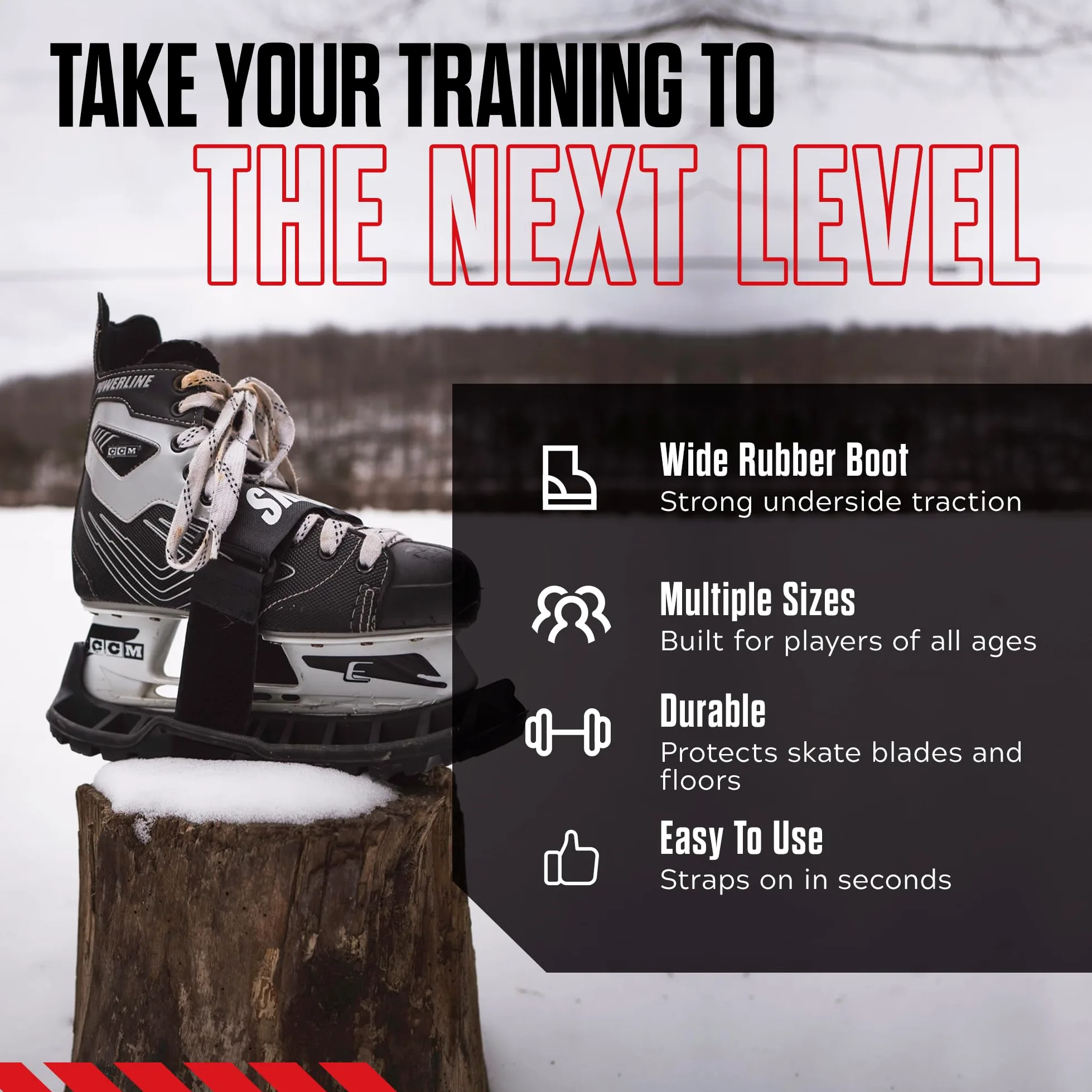 Skaboots Protectores de patines de hockey para caminar