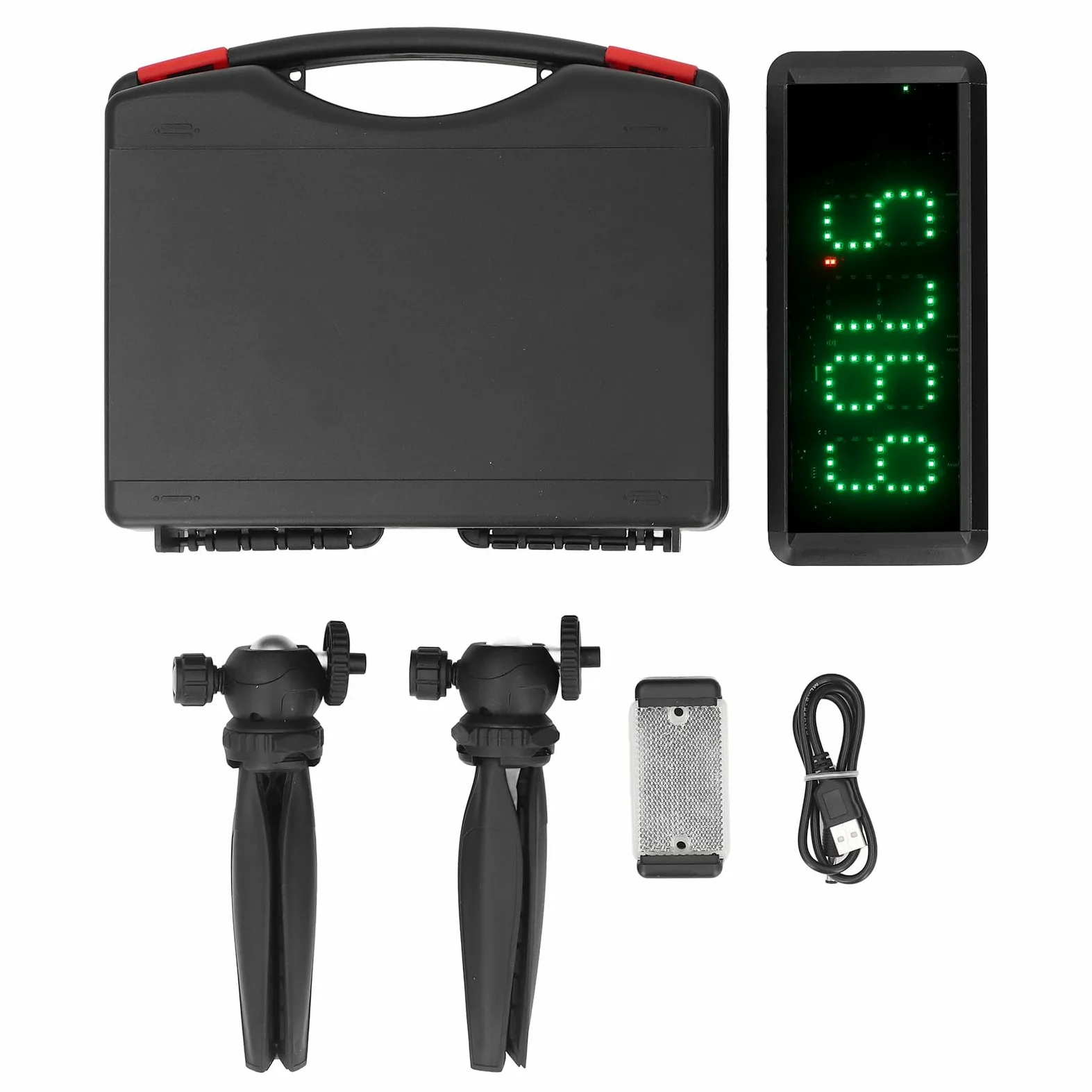 Temporizador con Batería Temporizador de Sprint Reloj de Cronometraje de, Temporizador de Cuenta Regresiva LED, Cronómetro para Ejercicios de Velocidad de de Vuelta Patinaje
