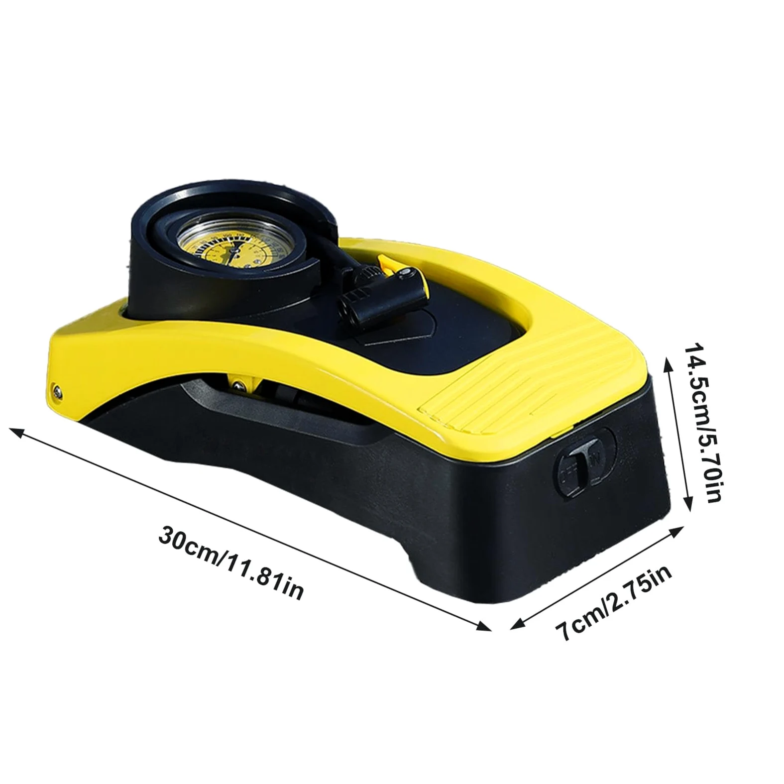 Bomba de pie – Bomba de Suelo portátil – Bomba de Aire de pie para Pelota de Ejercicio, Bomba de neumáticos de Mano, Bomba de pie para Pelotas, Piscina Inflable, Flotador | Bomba Pie Coche Motocicleta Bicicleta s Accesorios Automóvil Ciclismo Herramienta