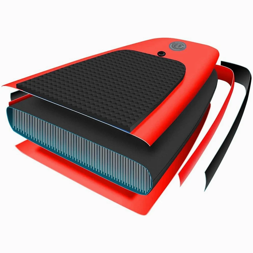 Genérico Set de Tabla de Paddle Surf Hinchable Rojo 300x76x10 cm,Deportes,Actividades al Aire Libre,Deportes acuáticos y navegación Deportiva,Surf,Paddleboards,93382