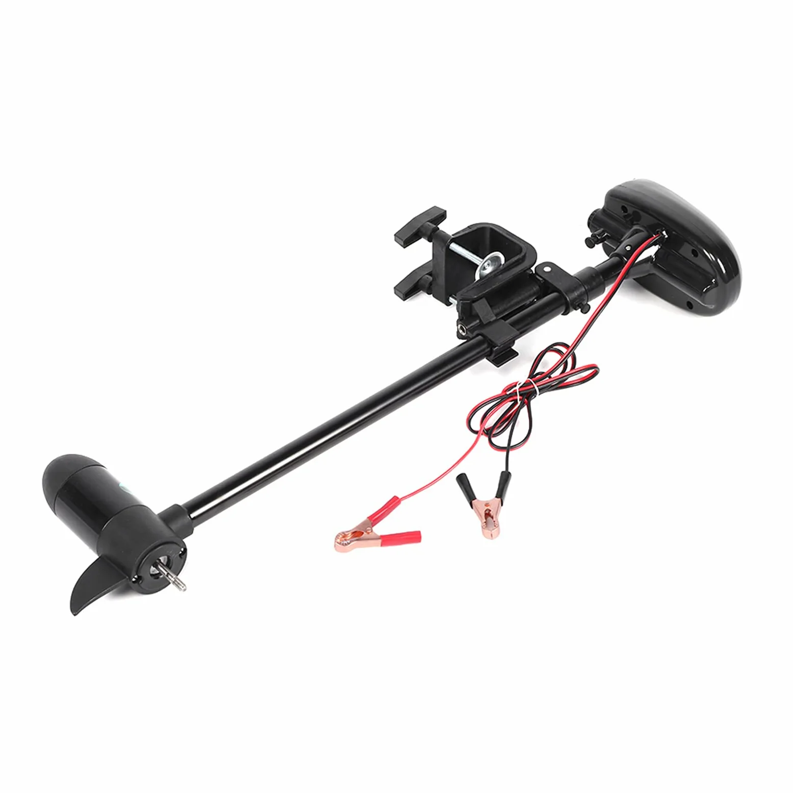 Motor de Trolling de Kayak Liviano, Control de Alta Velocidad/baja Velocidad, Hélice sin Malezas de 2 Cuchillas, Diseñada para Bote Inflable - Soporte Eléctrico