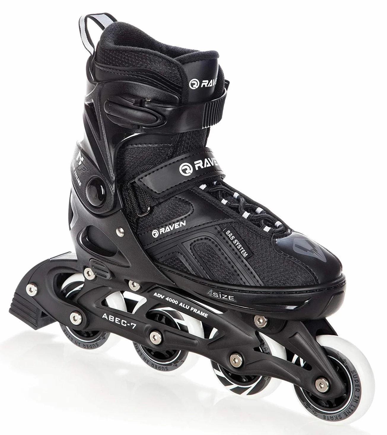 Pattini Inline Raven Pulse Regula 2in1 PRO Black Lame Hockey Ghiaccio