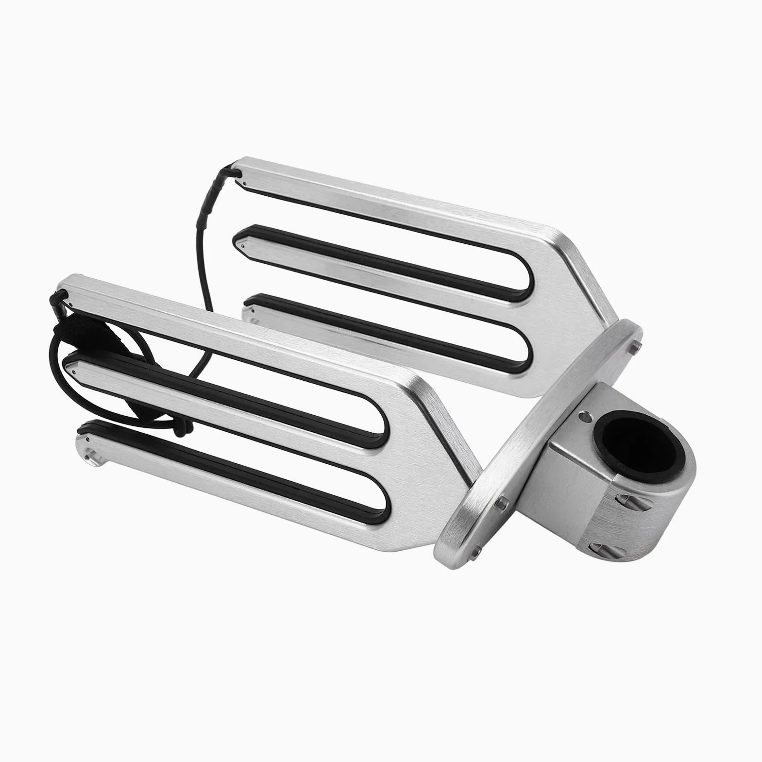Wakeboard Rack Soporte Ajustable de Aluminio Cepillado CNC para Barco con Tornillo de Fijación y Junta, Soporte de Torre de Wakeboard de para, Tabla de Surf, Rodillera, Adecuado para