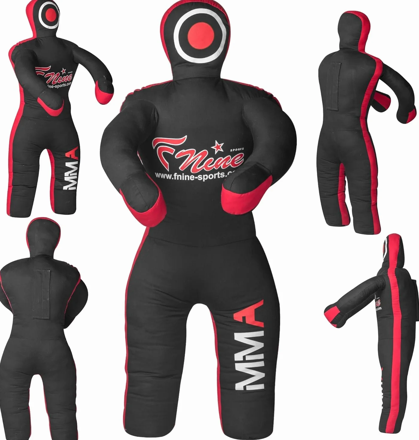 FNine Sports MMA Grappling Dummy, para Judo, Lucha, Jiu Jitsu brasileño, Presentación y Lanzamiento de bolsa de lona sin llenar