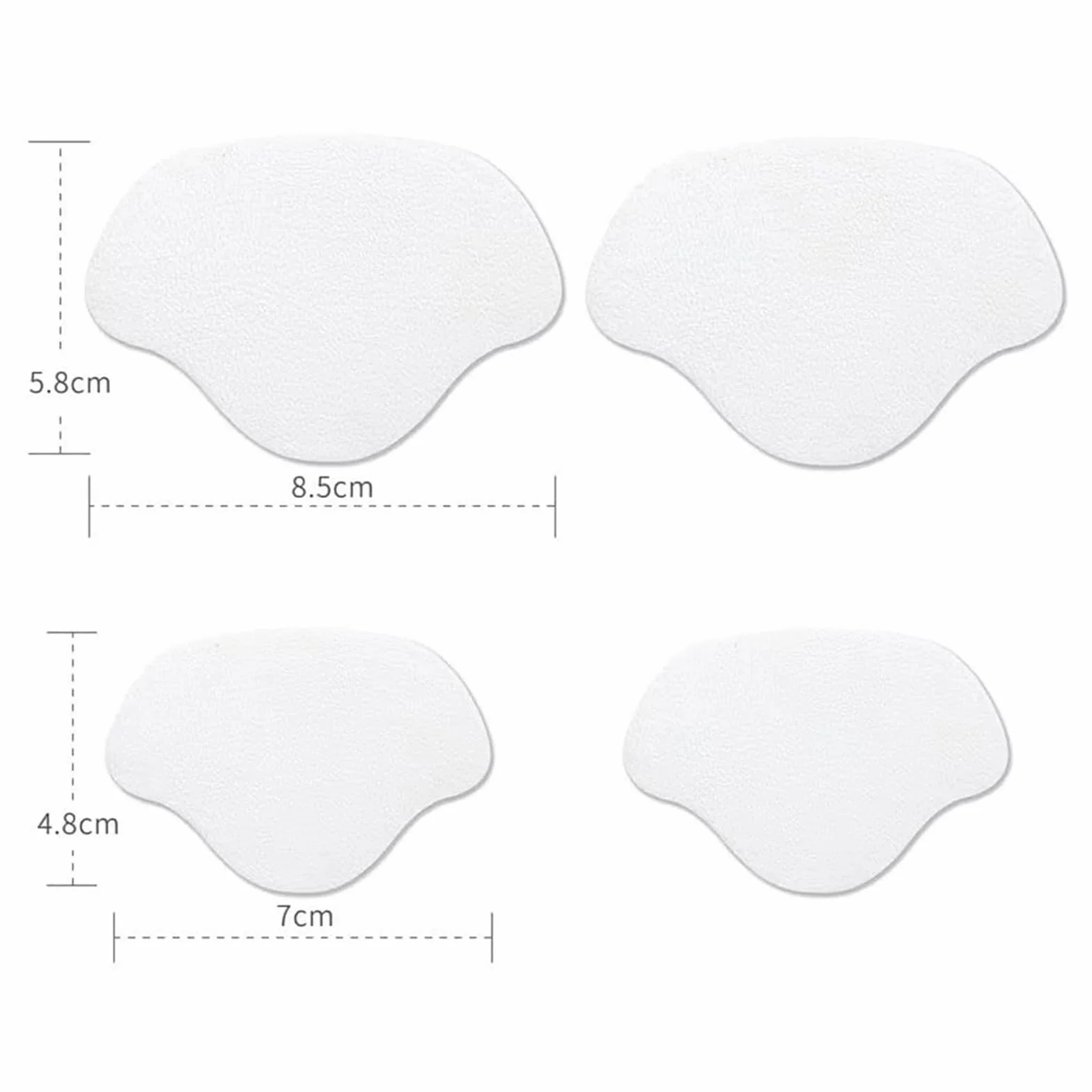Parches para reparación de zapatillas adhesivo talón agujeros Blanco