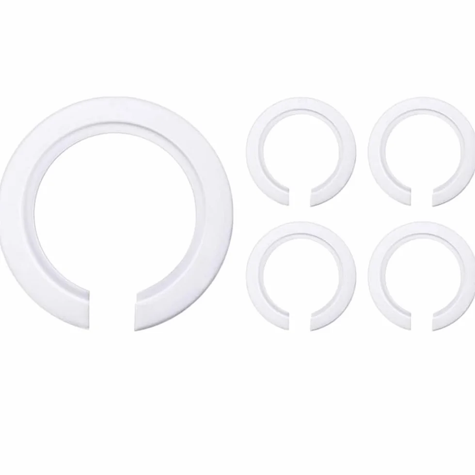 Anillos Reductores para Pantalla 42 mm a 29 mm, Adaptador E27 a E14, Convertidor Portalámparas, Plástico Blanco, PUNTO ES LIGHTING