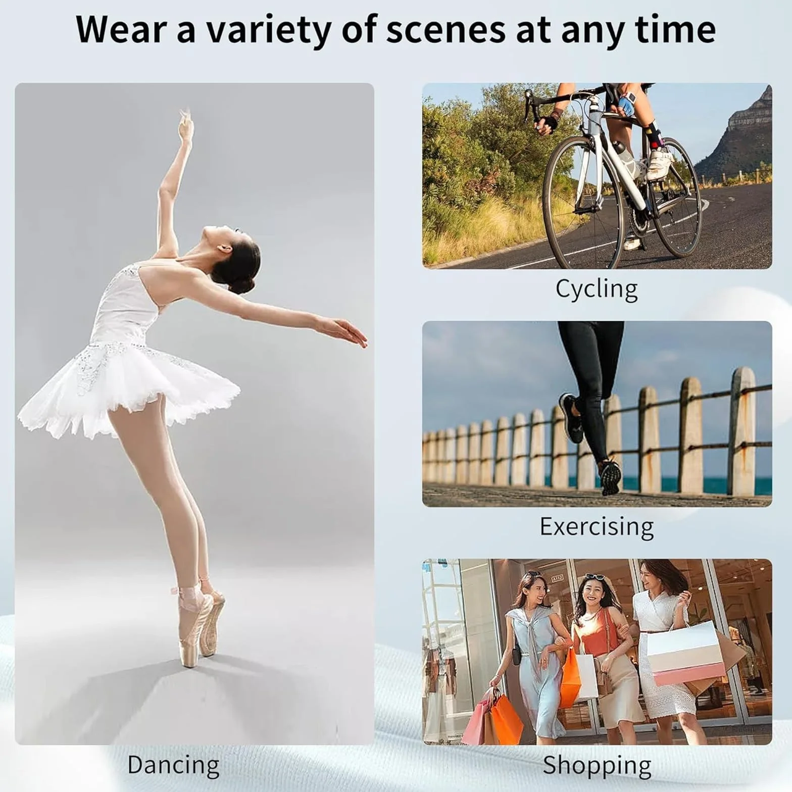 Protector Dedos Pies Silicona Suave con Agujero Transpirable para Ballet Tacones 4 Pares Blanco