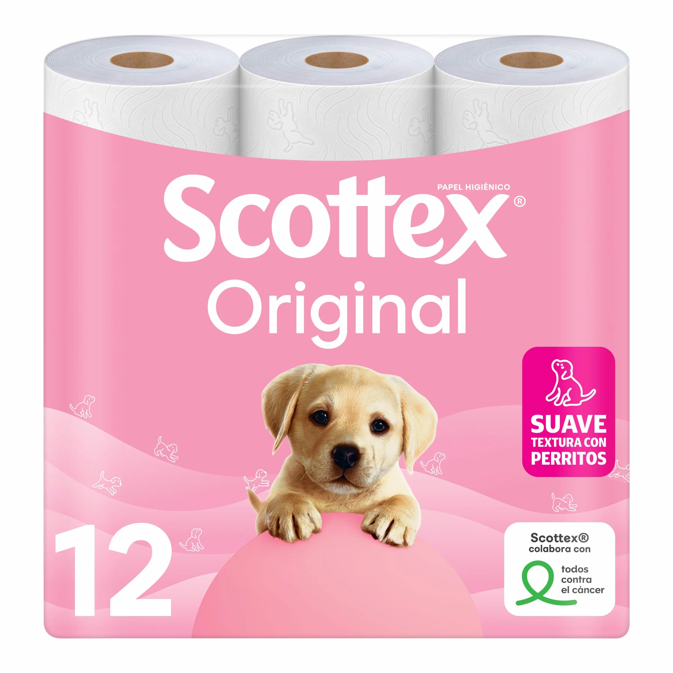 Scottex Papel Higiénico Original P12 2 capas