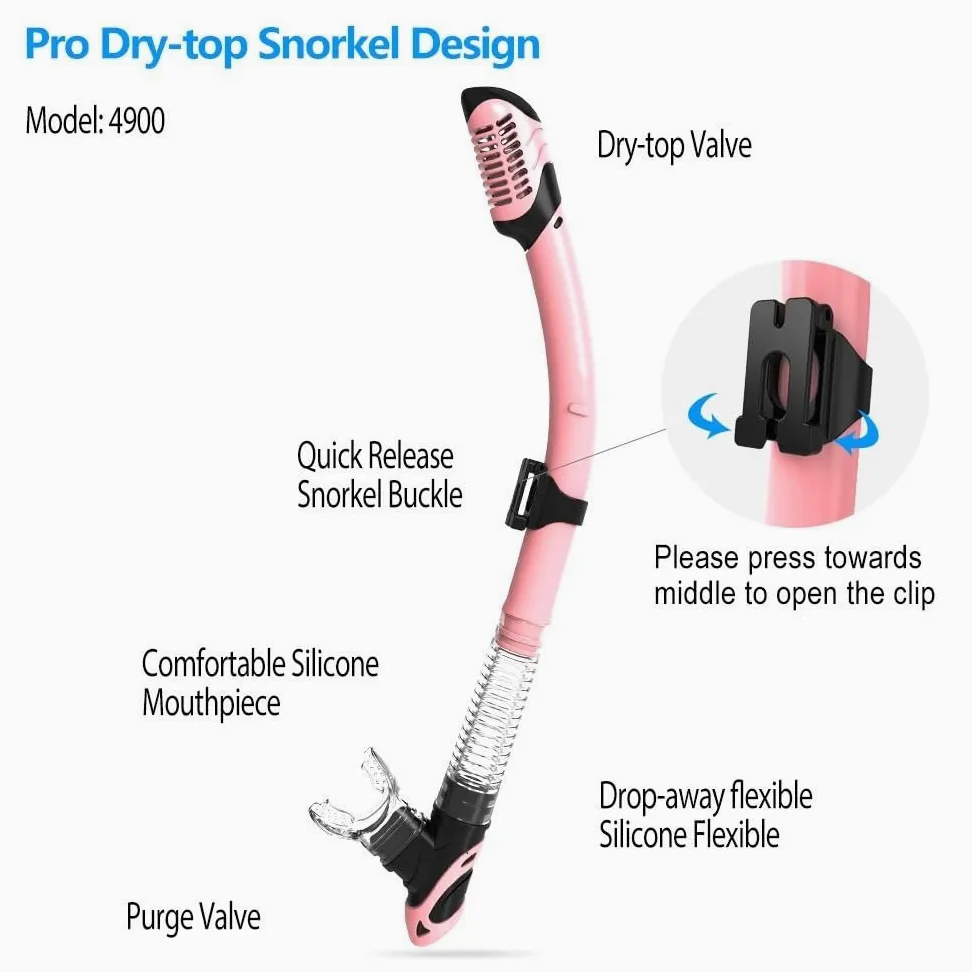 Máscara de Snorkel Máscara de buceo antiempañamiento para esnórquel, gafas de buceo con foca, máscara de buceo de vidrio templado, gafas para hombres y mujeres Kit de de Buceo(Mirrored yellow set)