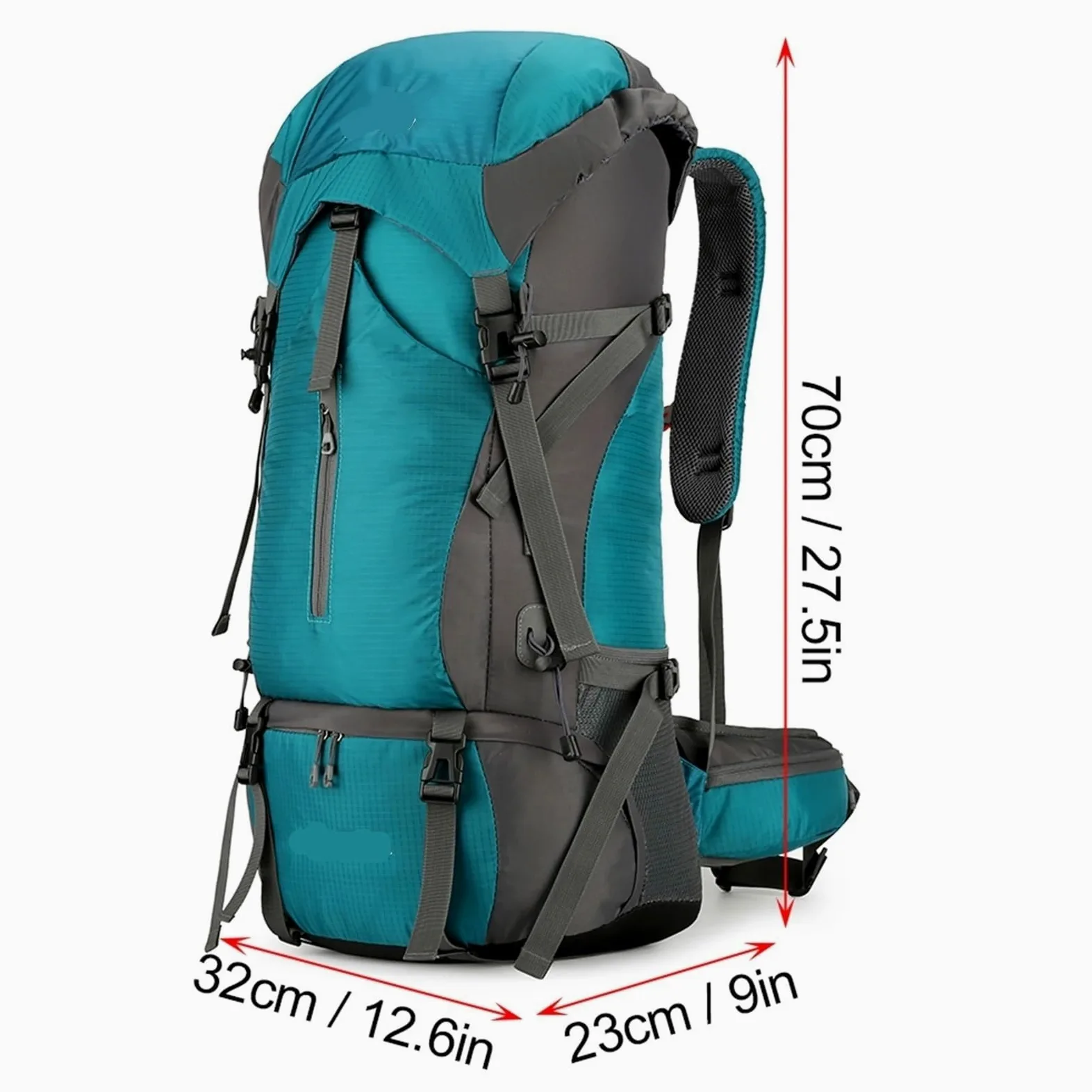 Mochila Trekking Mochila De Montañismo 70 L For Deportes Al Aire Libre, Impermeable, For Senderismo, Acampada, Escalada, Viajes Y Trekking