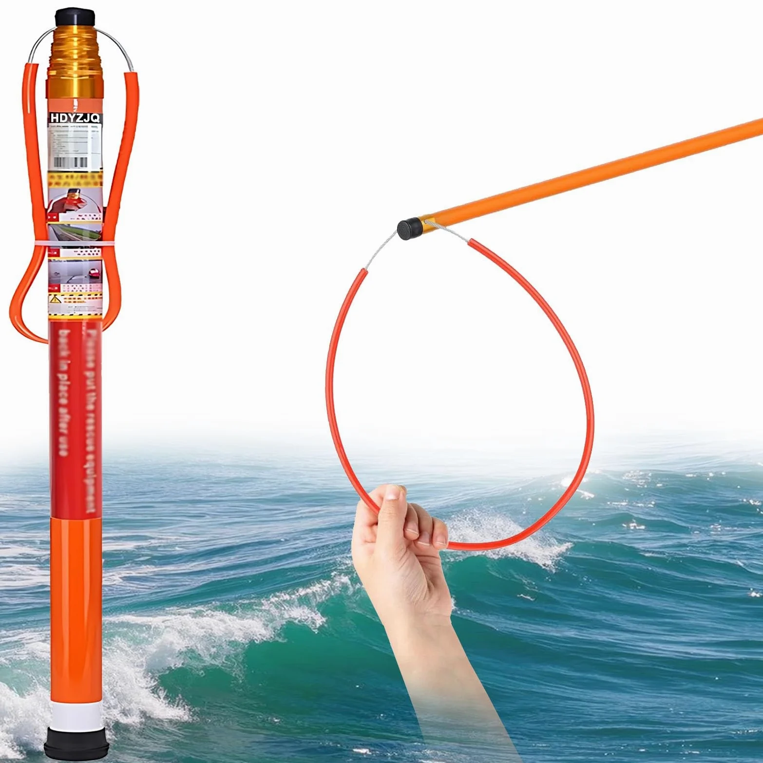 Gancho telescópico ajustable de rescate de emergencia para seguridad en la piscina, mayor alcance y durabilidad para adultos y niños