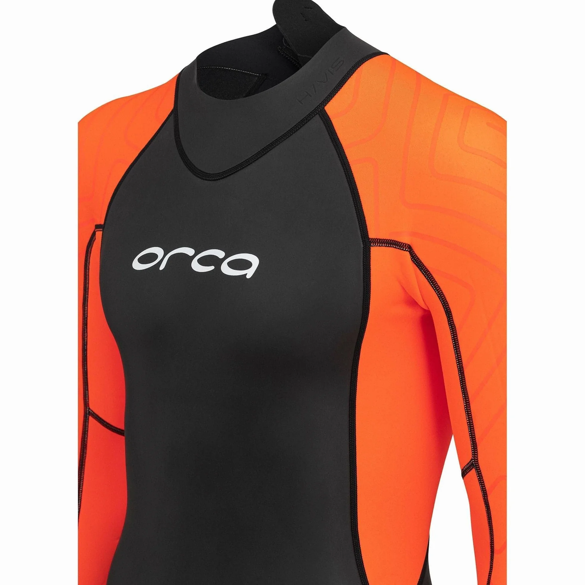 2023 Orca Mens Vitalis Hi-Vis Open Water Wetsuit NN27 - Black