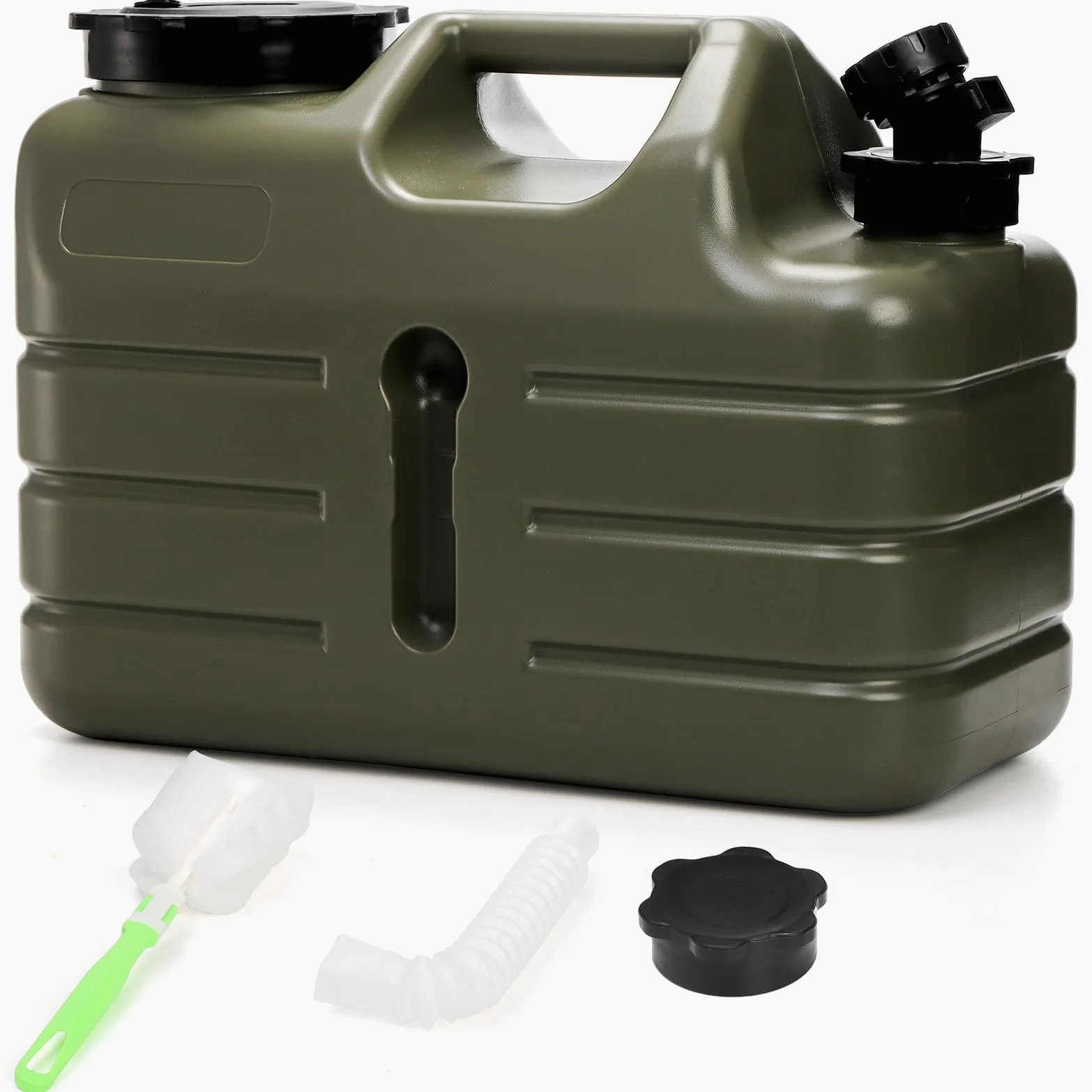 Dicunoy Contenedor de Agua con Espiga, contenedor de Almacenamiento de Agua de Camping de 11 L con Grifo, dispensador de Agua Grueso portátil sin BPA para vehículo, Coche, al Aire Libre, Senderismo
