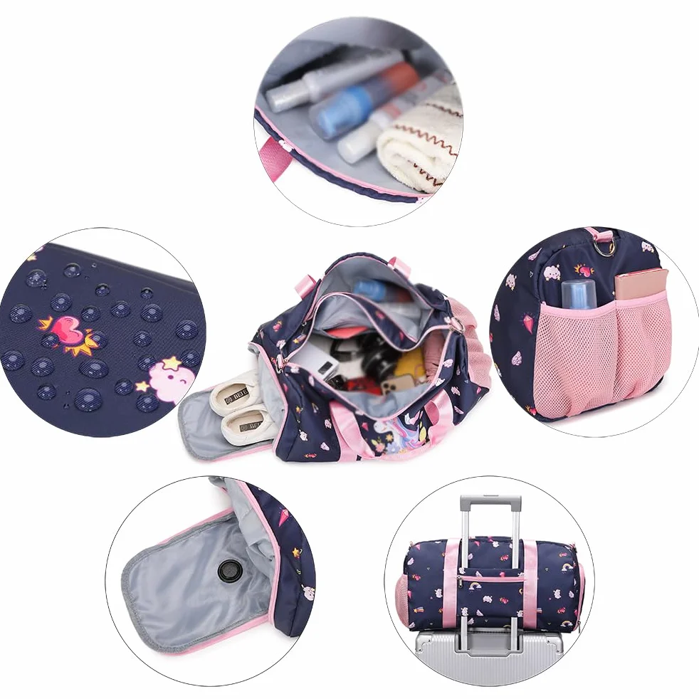 Bolsa de Deporte para Niña, Bolsa de Baile, Bolsa de Viaje, Bolsa de Ballet