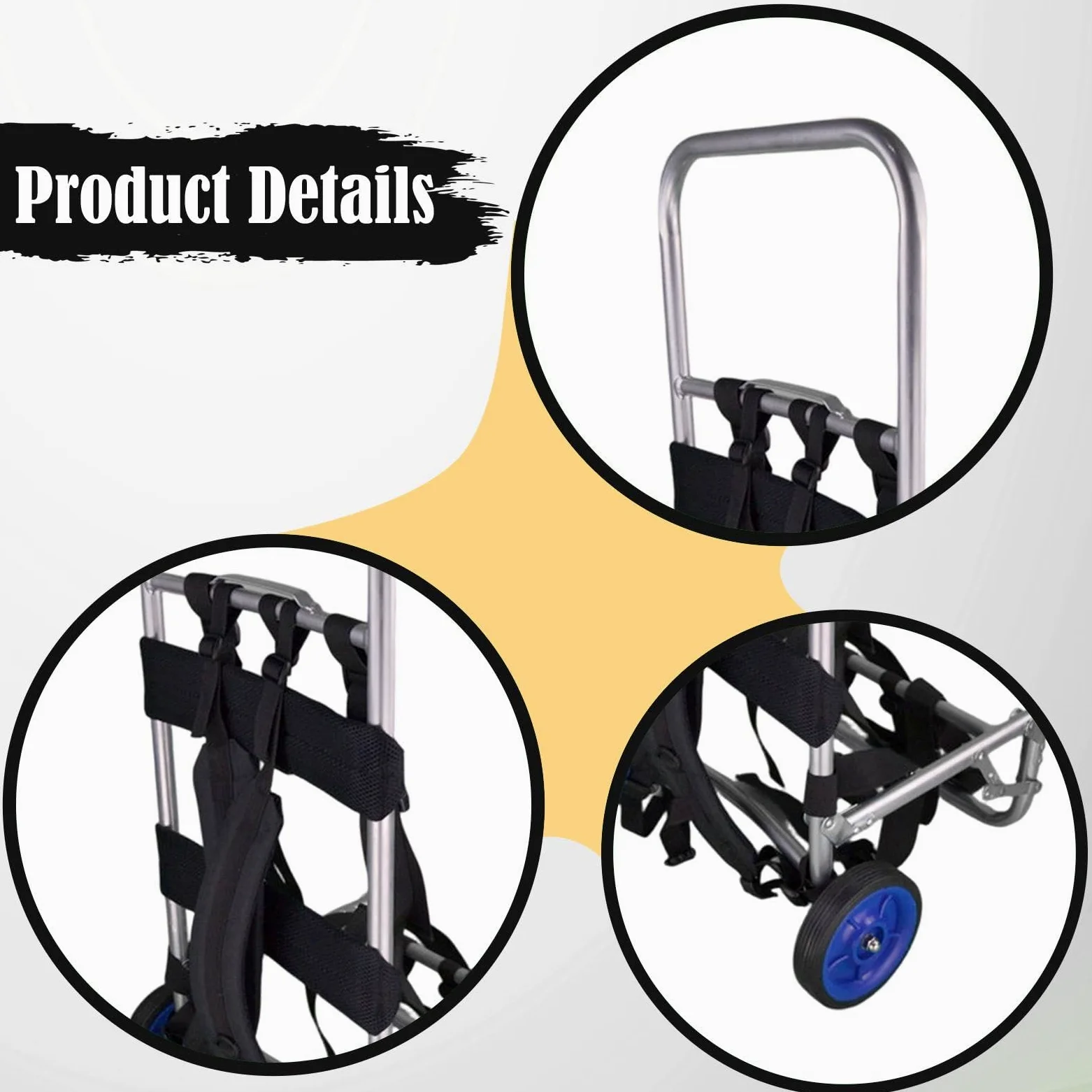 Sharplace Mochila de Gran Capacidad con Armazón de Aleación de Aluminio, Práctica, Resistente Y de Calidad, con Ruedas para Equipo Y Actividades Al Aire