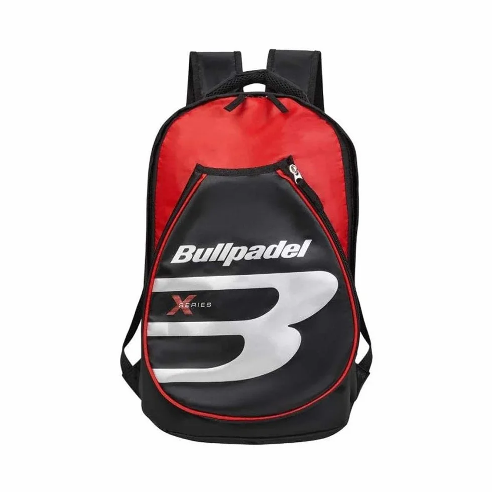 Mochila BPMEX002 Tour, con Compartimento Exterior Moldeado para Pala, Correas Ajustables Acolchadas, Espaciosa para Pádel. 3 Opciones de Colores. Pro-Elite (Rojo/Negro)