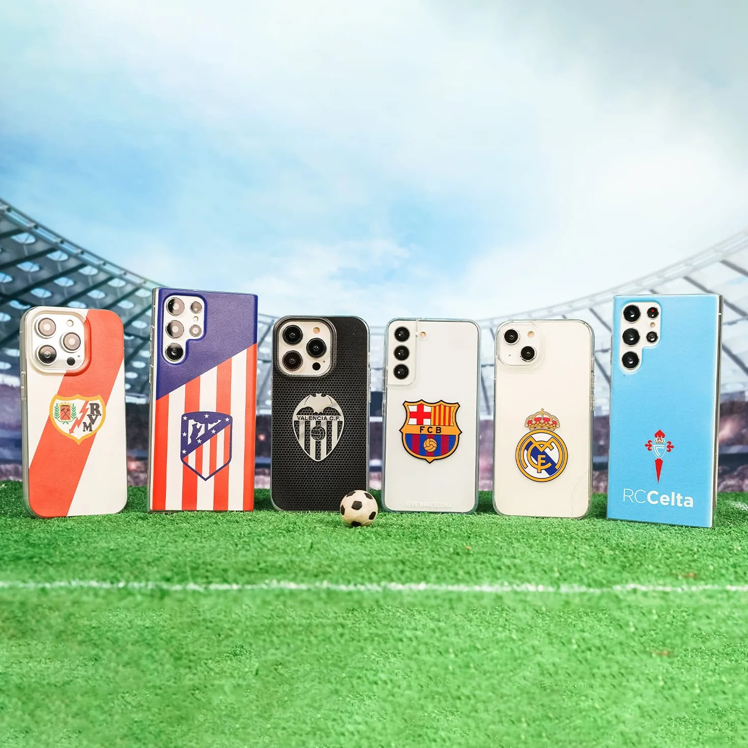 Funda para Samsung Galaxy A14 5G del Atlético de Madrid Escudo Rojiblanco tansparente para Proteger tu móvil. Carcasa de Silicona Flexible con Licencia Oficial Atlético de Madrid