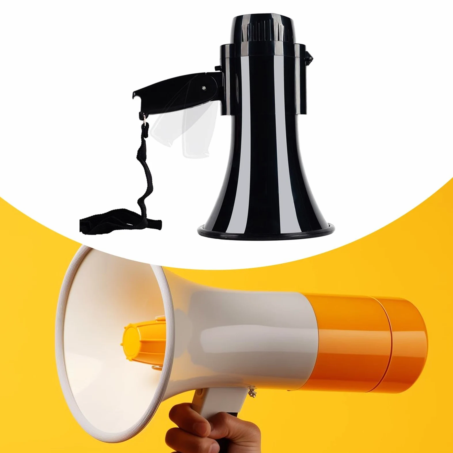 Megáfono Portátil con Amplificador para Aficionados a Las Porristas Y Entrenadores de Béisbol.