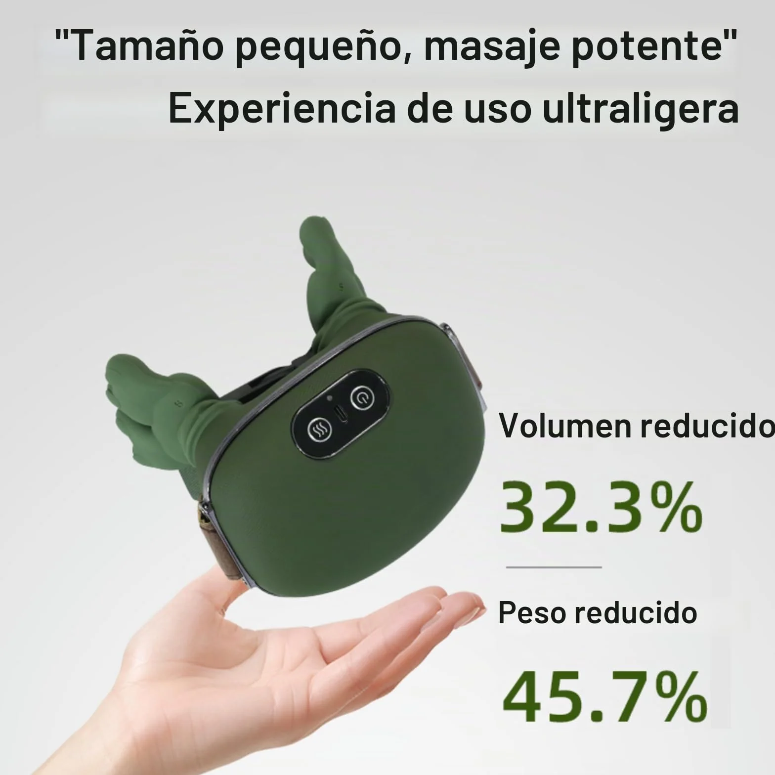 Masajeador Cervical y Espalda con Calor Shiatsu Portátil para Cuello y Hombros