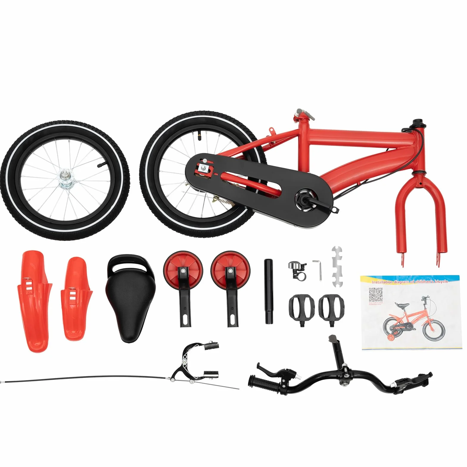 Bicicleta infantil 14 pulgadas para niños 3-7 años