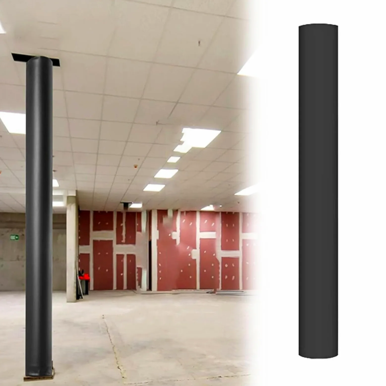 Cubierta de columna impermeable para postes de sótano y aros de baloncesto, acolchado de poliuretano duradero para mayor protección y seguridad, ideal para postes de toldo y equipos deportivos