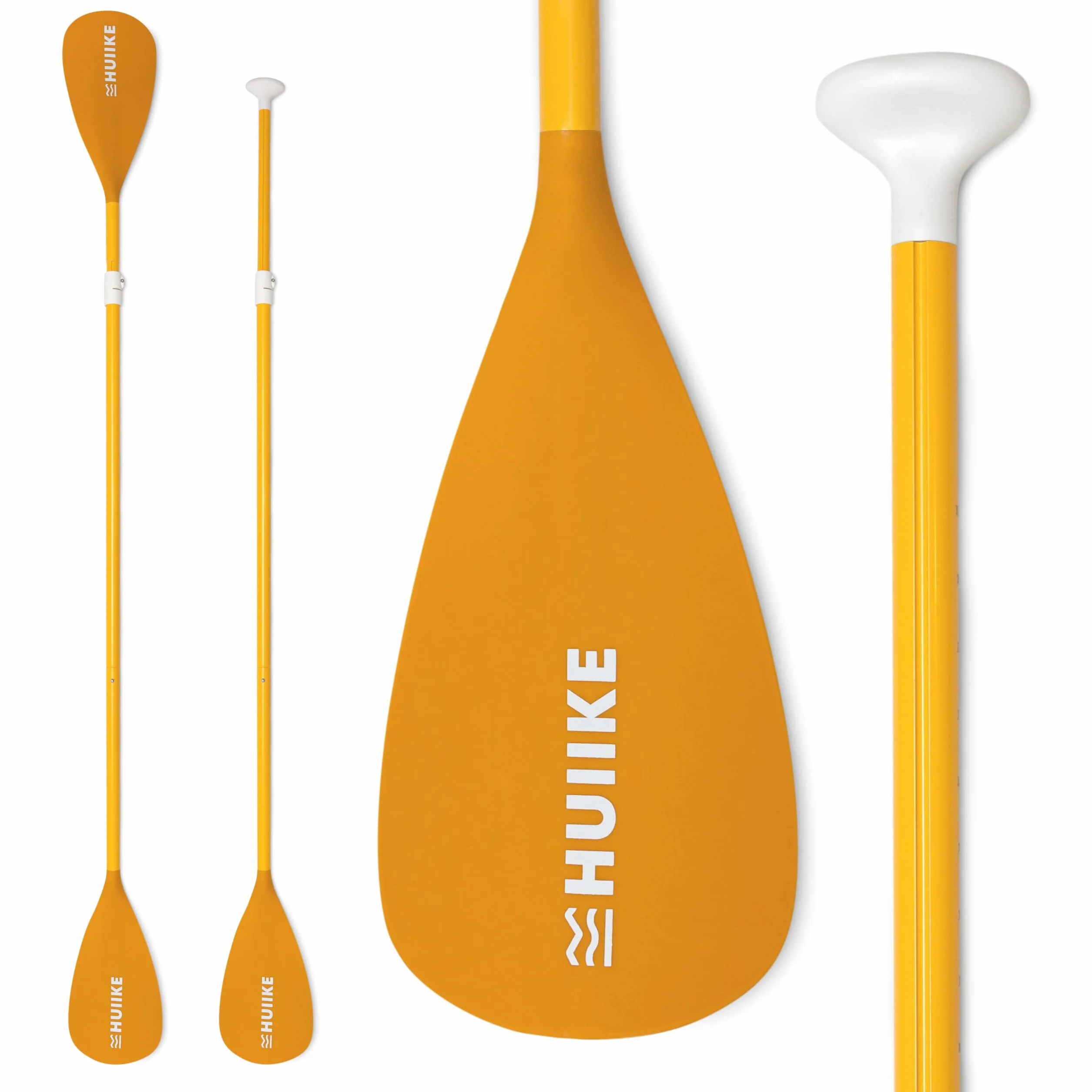 HUIIKE Remo Paddle Surf 2 en 1 de Aluminio Remo Doble Paddle Surf 4 Piezas Desmontable para Pádel Sup Board Hinchable | Pala Ajustable de Fácil Transporte para Kayak y Padel, Set Accesorios Sup