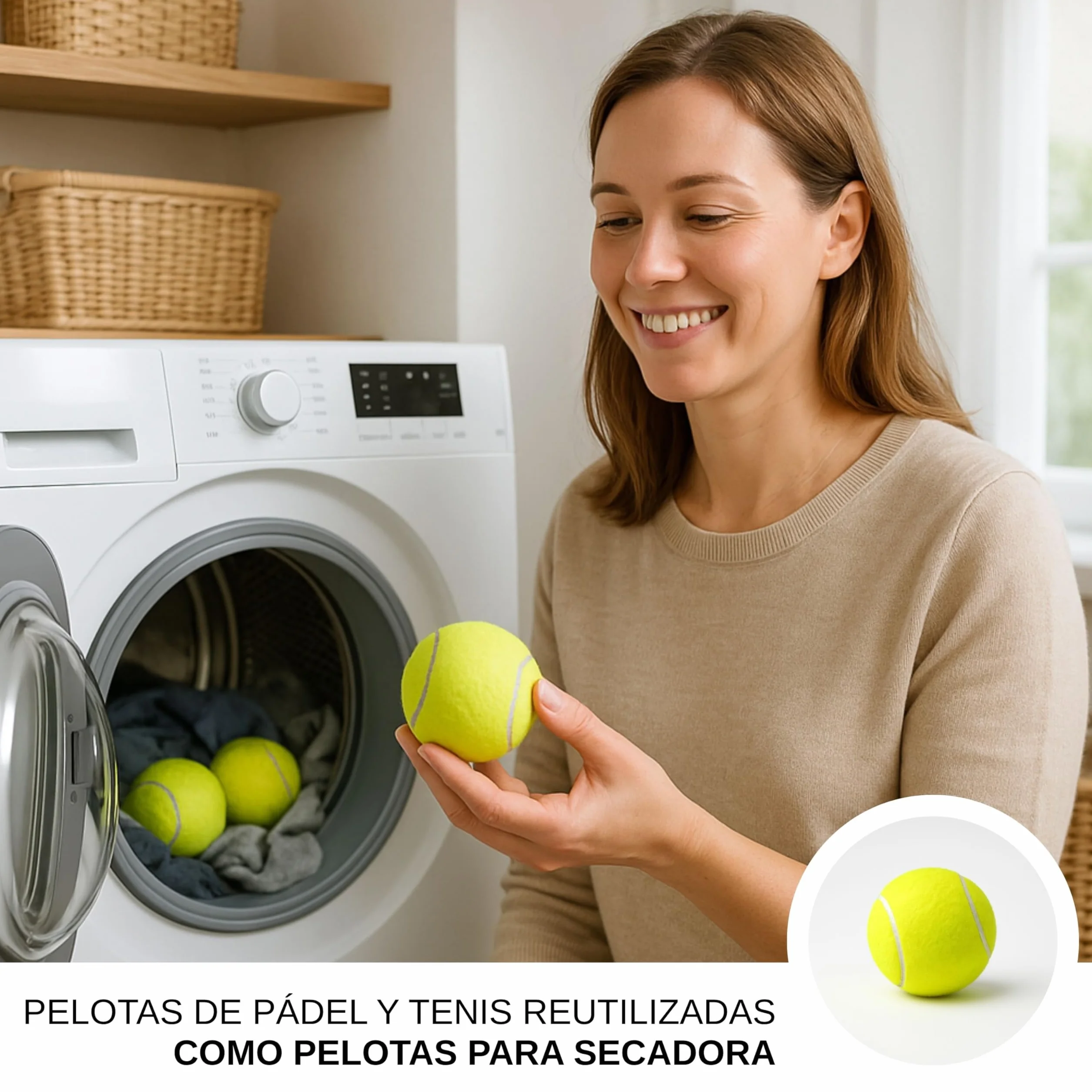 Pelotas de pádel recicladas 72 unidades para principiantes entrenamiento y perros