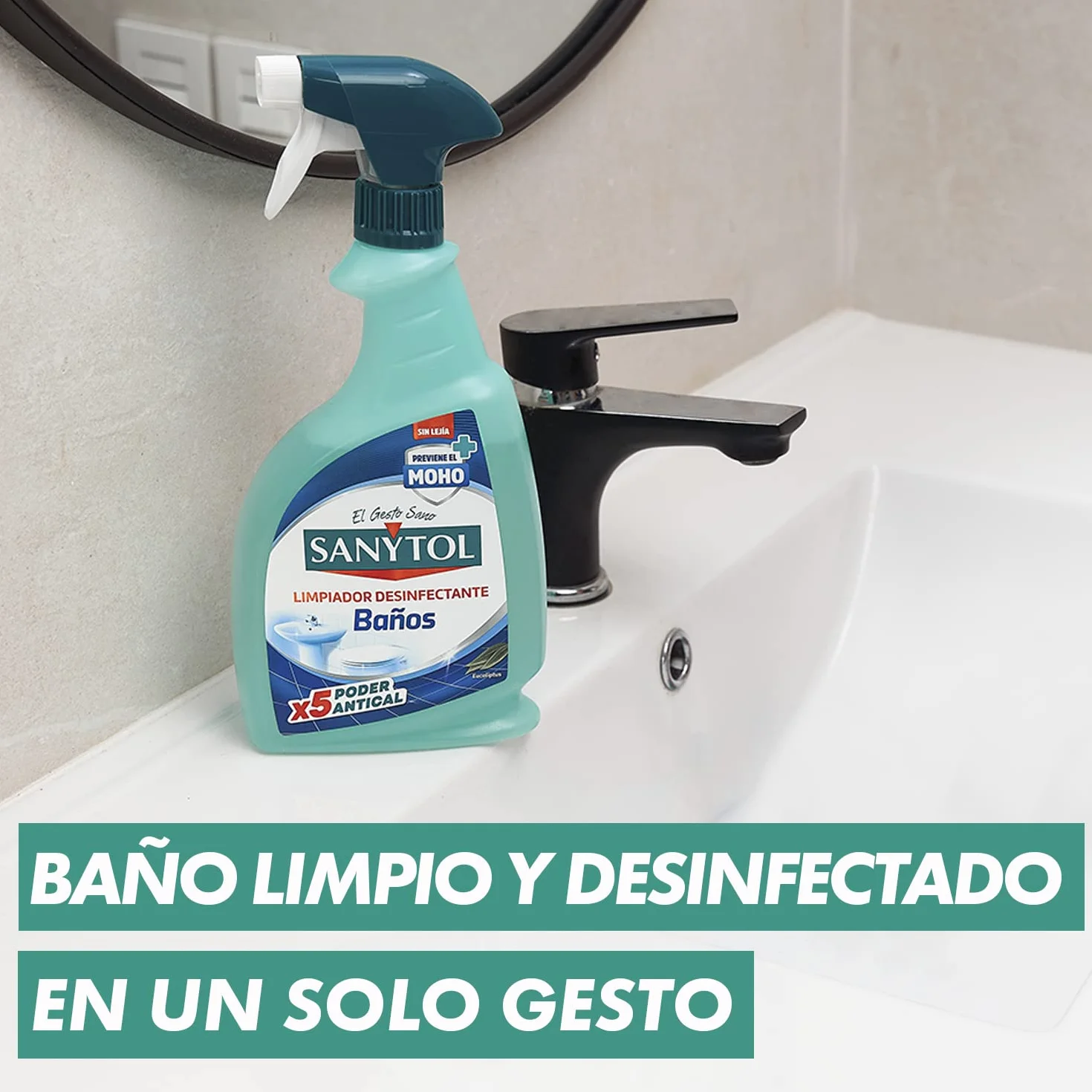 Sanytol Limpiador Desinfectante Antical Baños 4x750ML 3L