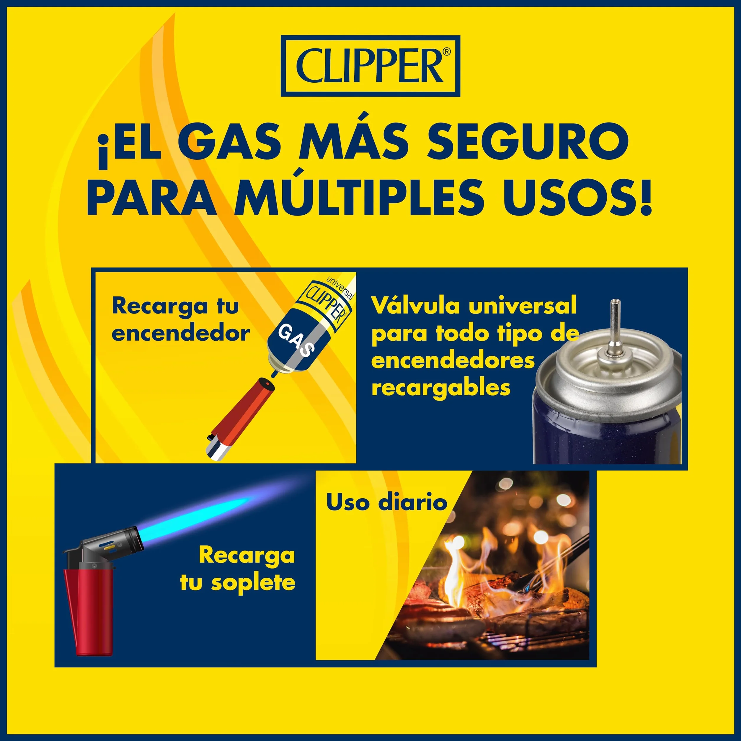 Gas Butano Universal para Mecheros 300 ml Recarga 2 uds