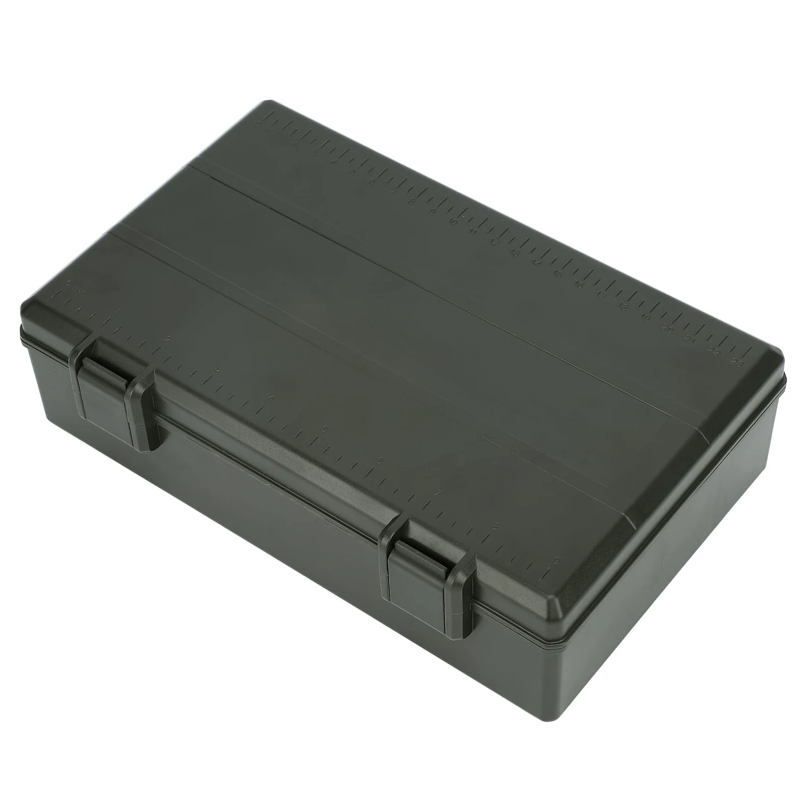 Caja de Aparejos de Pesca Organizador Multifuncional con Báscula para Almacenamiento de Equipos de Pesca de Carpa ABS + PC 258x172x75mm (Caja de almacenamiento de multifuncional)