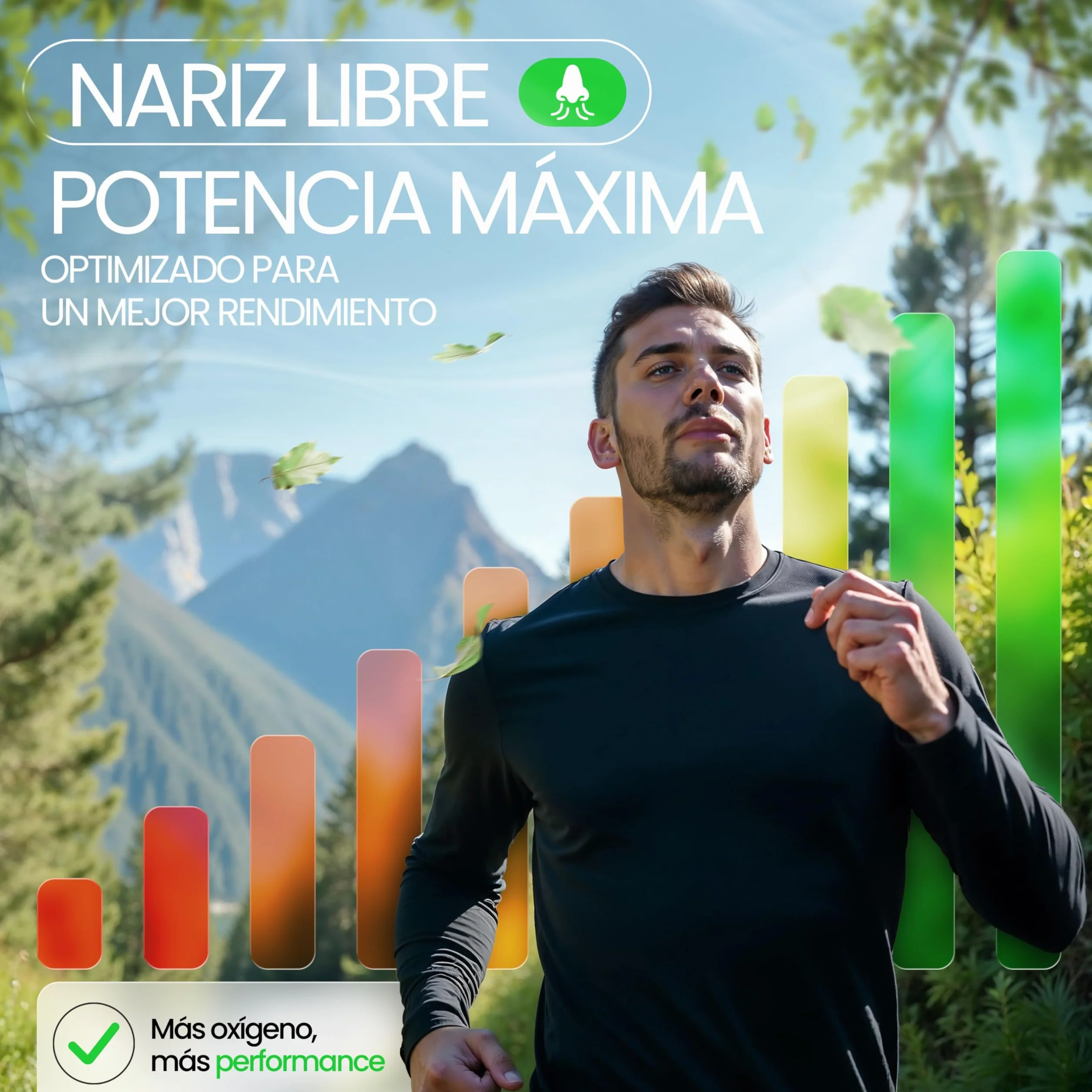 Ellicit Tiras Nasales Transparentes, Paquete de 30, Contra Ronquidos, Soporte Deportes, Mejor Respiración