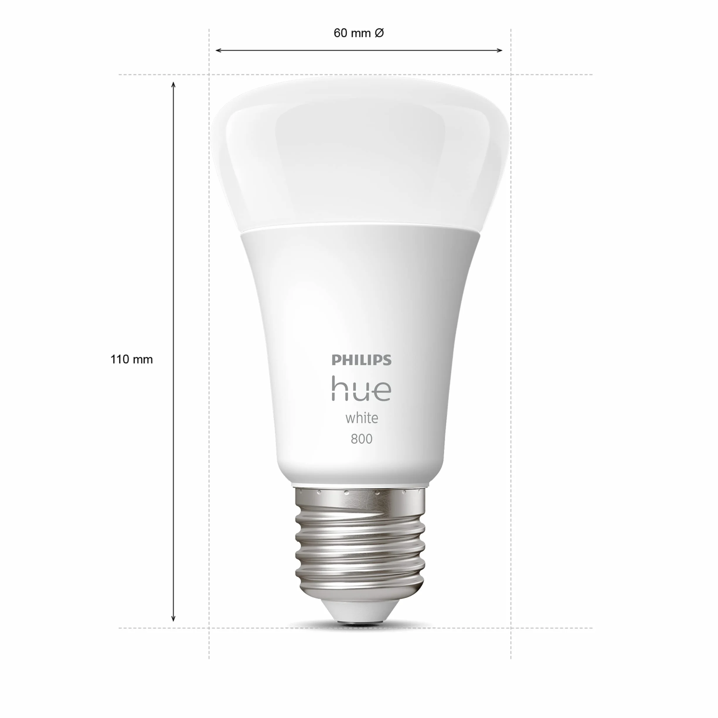 Philips Hue Bombilla LED Inteligente E27 9W 800 Lúmenes Regulable Bluetooth Zigbee Alexa