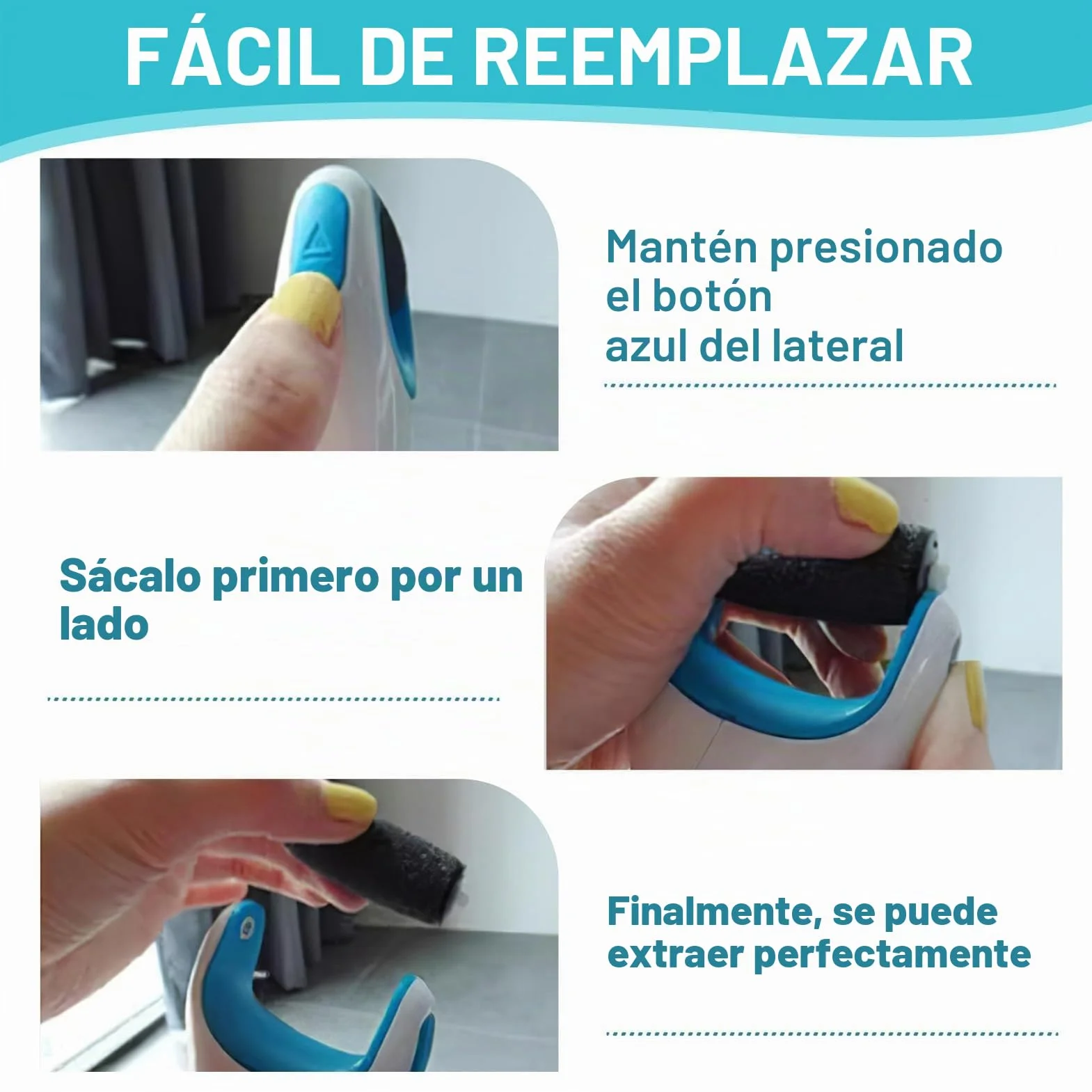 Recambio Lima Pies compatible con Scholl Velvet Smooth, Rodillos Extragruesos