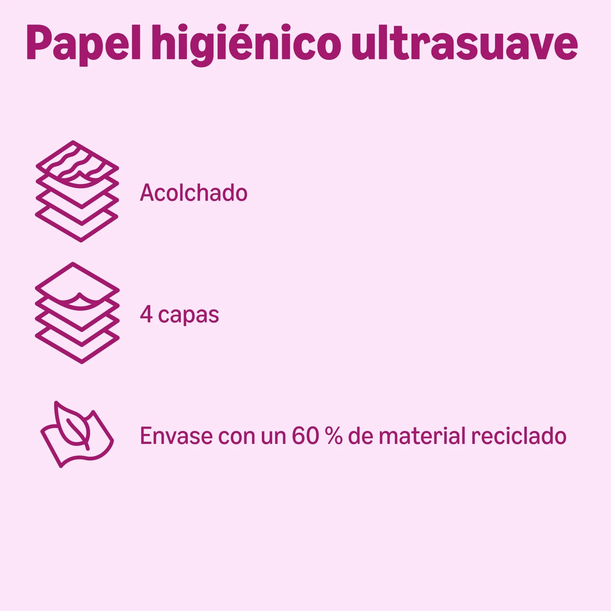 Papel higiénico 4 capas sin perfume 160 hojas 48 unidades