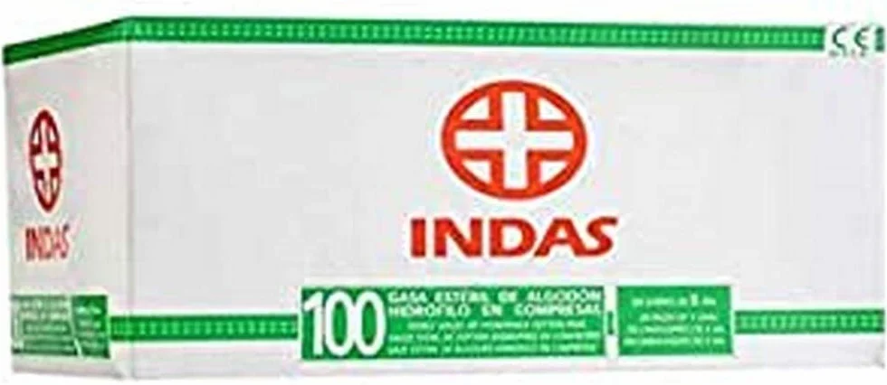 Indas Compresa Gasa Esteril 160 g 100U