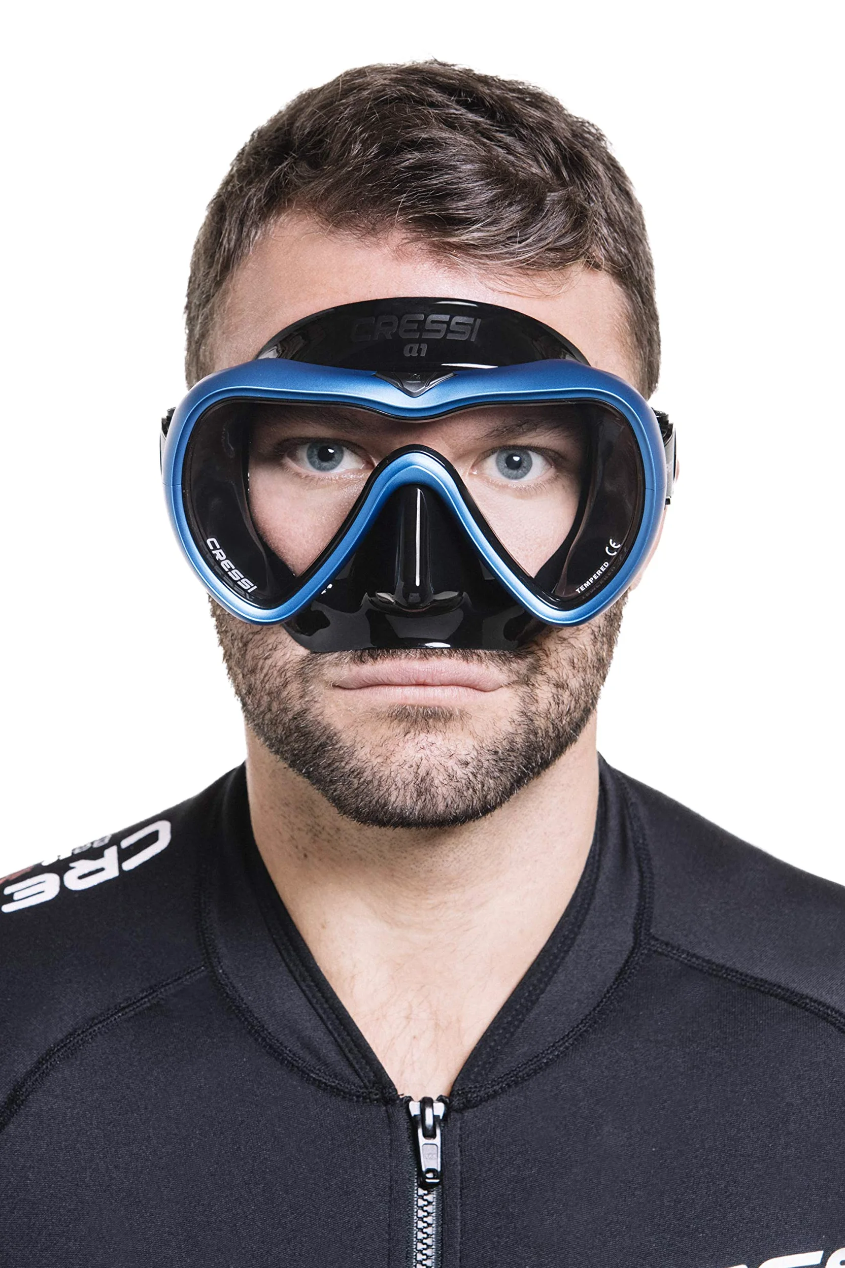 Cressi A1 Mask Lens Anti Fog - Máscara de Buceo y apnea con Lentes antiniebla, Talla única, Adultos