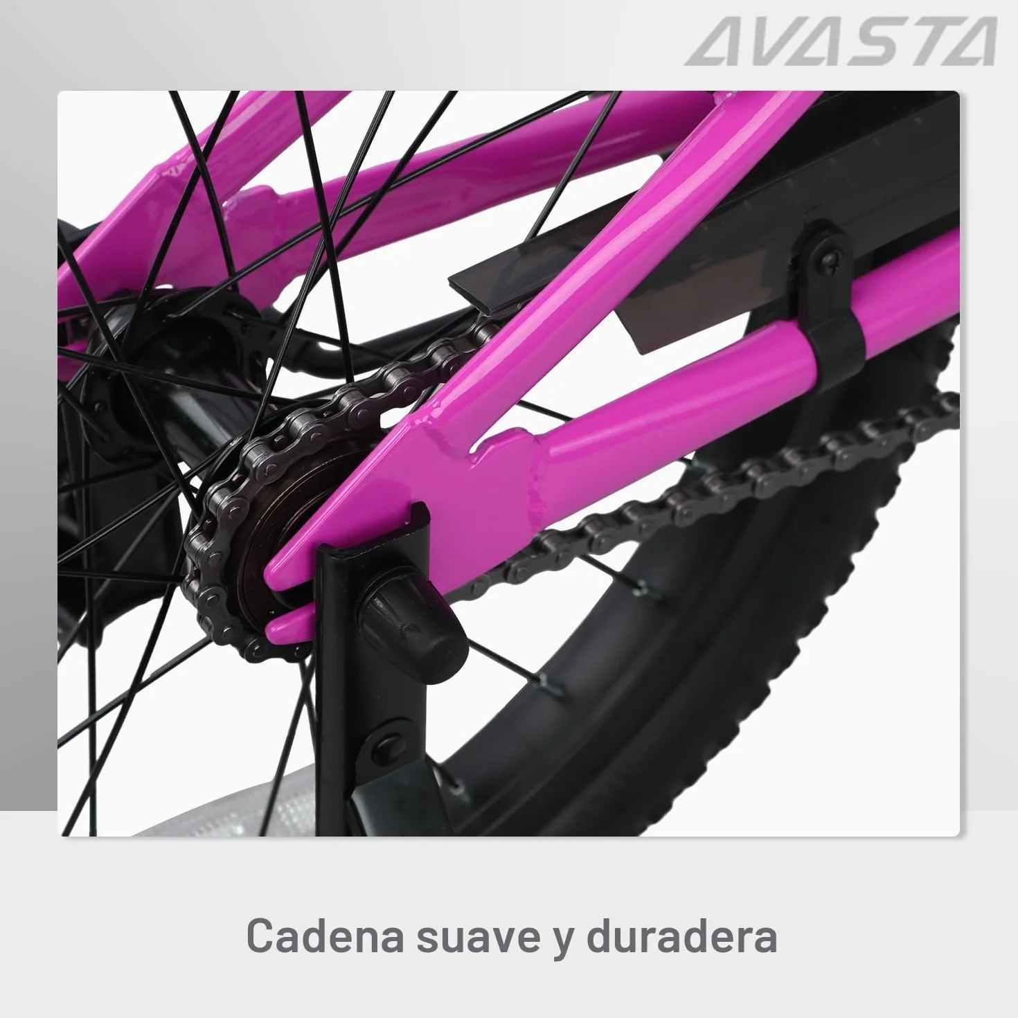 AVASTA Bilbo Bicicleta Infantil de 18, 20 y 24 Pulgadas para niños y niñas de Entre 5 y 14 años, con Manillar y sillín Ajustables, Dos Frenos V-Brake y un Soporte
