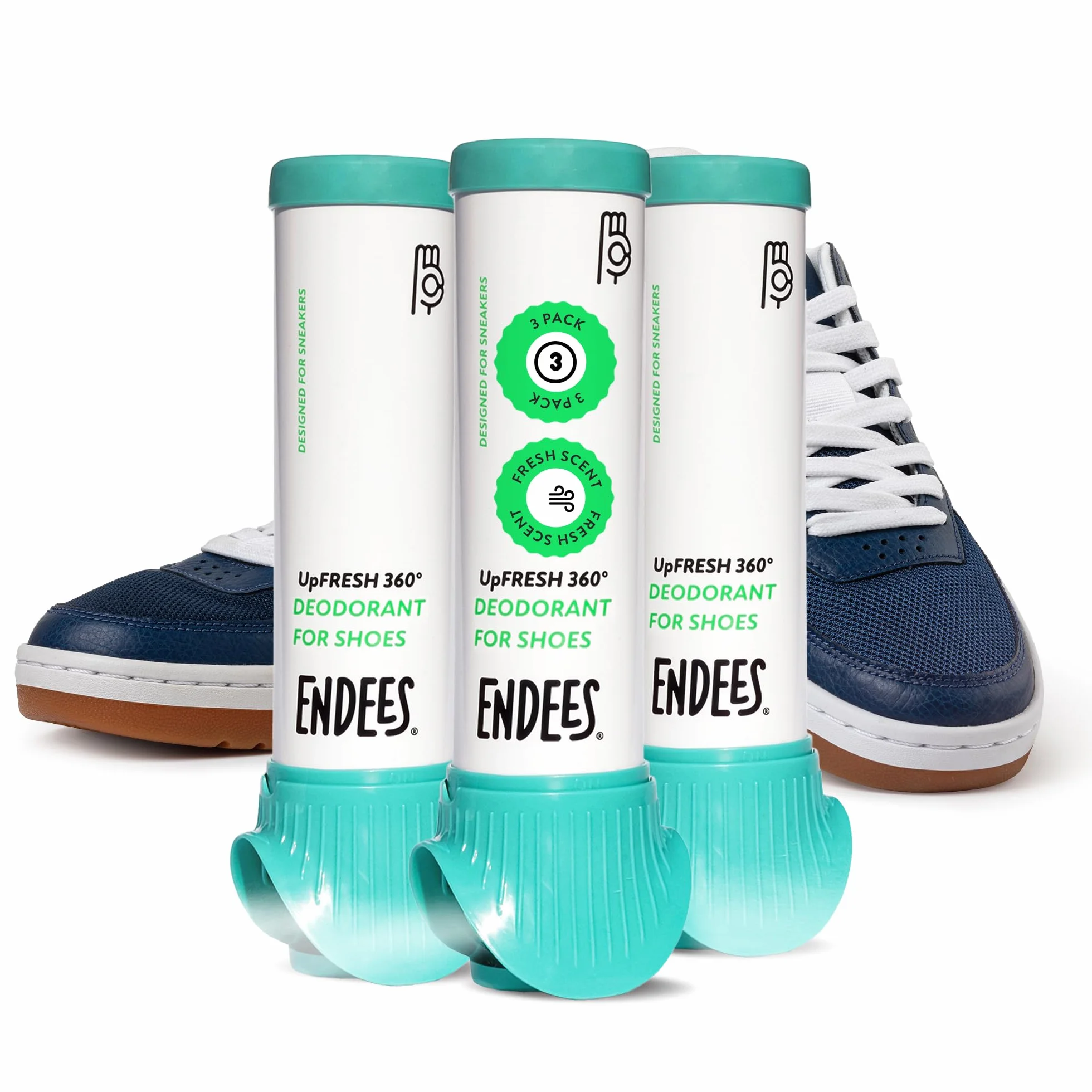 UpFresh 360° Desodorante para Calzado en Spray 3x100ml Frescor Duradero Neutralizante Unisex