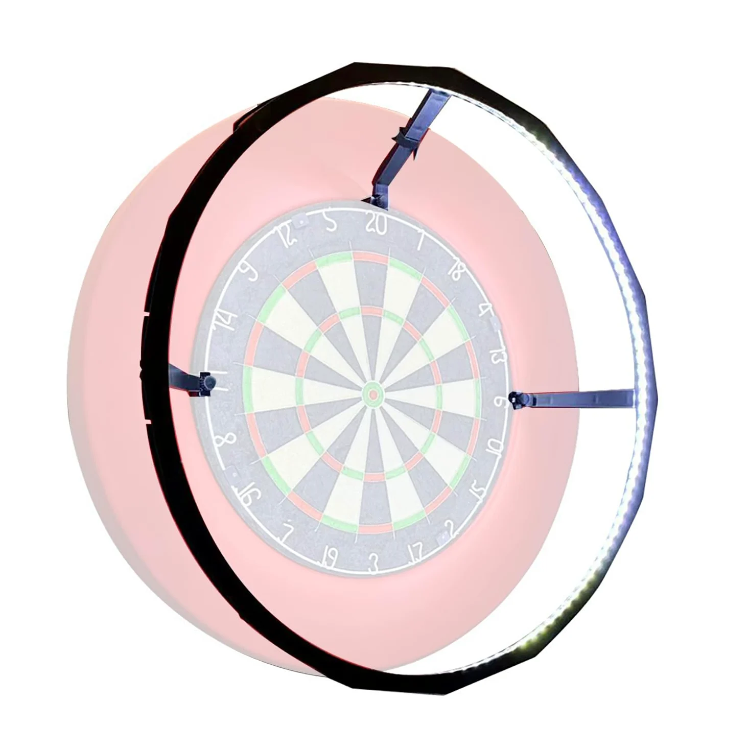 Iluminación de Dardos,Sistema de Iluminación LED, se Adapta de Forma Segura a Todas Las Tablas de Dardos,Dispositivo de Brillo de Corcho, Luz para Tablero