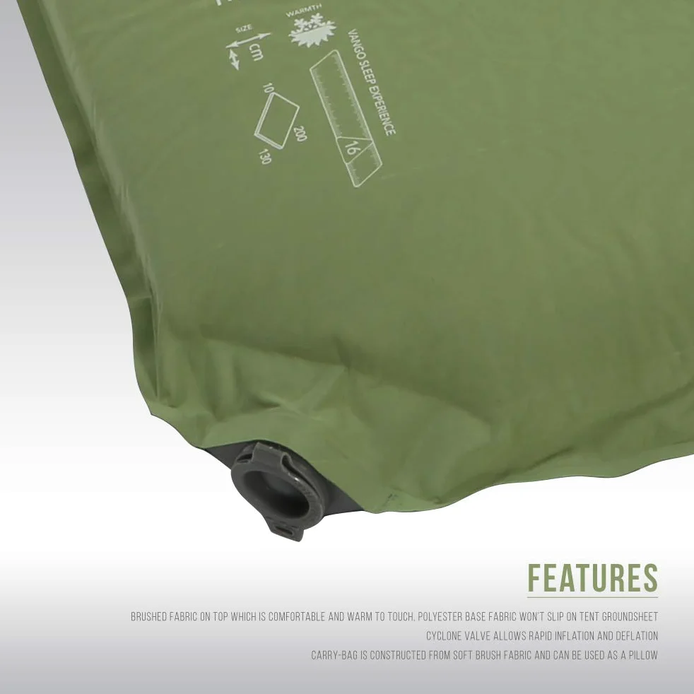 Vango Odyssey Self Inflating Sleep Mat, Unisex Adulto, Epsom Green, Única