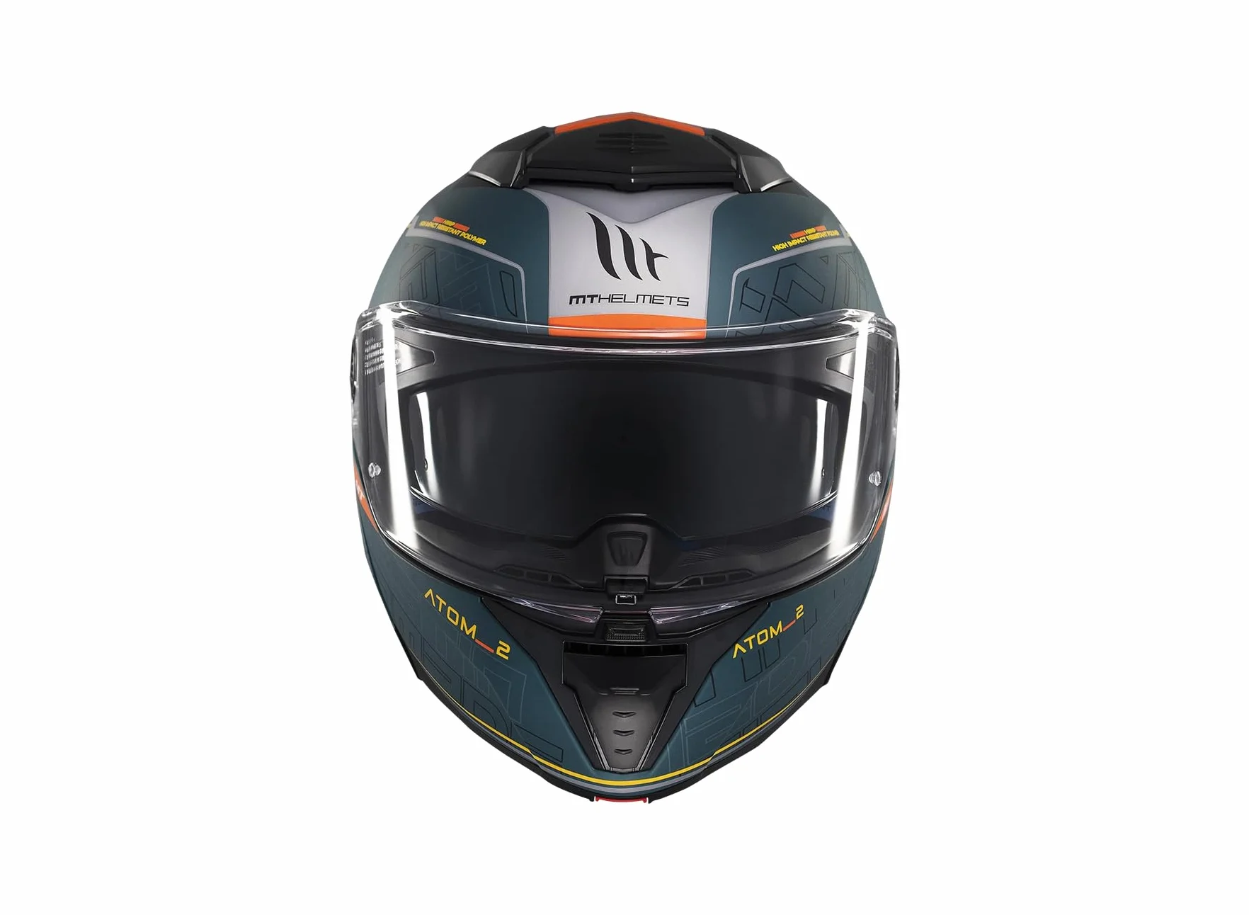 MT Helmets Atom 2 SV, Casco moto Modular Flip-Up, Visor Solar Retráctil, Interior Lavable, Preparado Intercomunicador UCS, Bloqueo frontal, Visor con posición Ventilación, Homologado ECE 22.06 & DOT