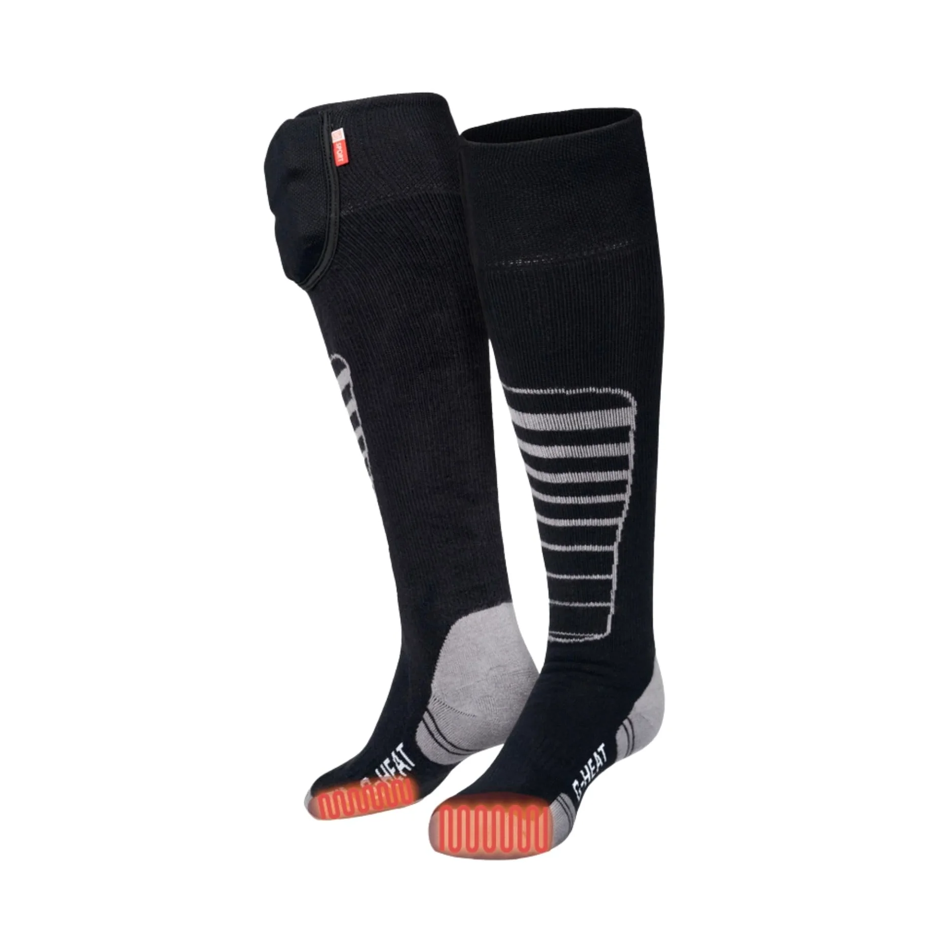 G-Heat – Calcetines calefactores para exteriores, mixtos, cálidos, gruesos y suaves. Usos: Deportes de invierno, Rando, Equitación, Ciudad, Trabajo, Bienestar... Incluye baterías y cable de carga