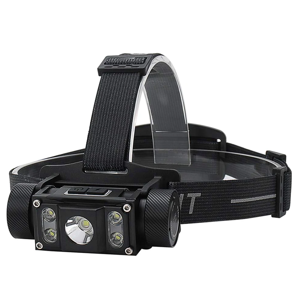 RajoNN Linterna Frontal Led, Linterna Frontal, Resistente al Agua, para Acampar, Pescar, lámpara Led para Cabeza