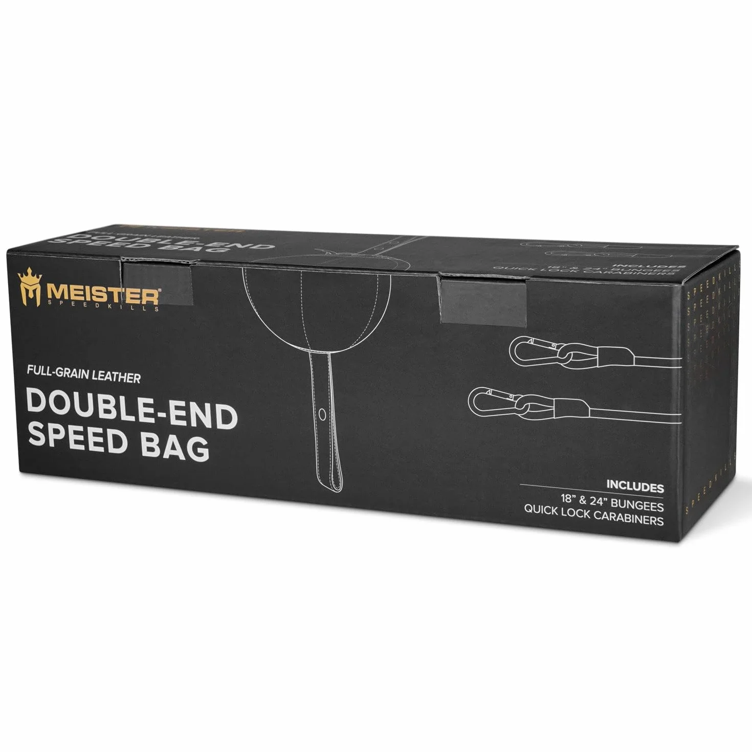 Meister SpeedKills - Bolsa de Piel de Doble Extremo con Cuerdas elásticas y Bolsa de látex Ligera